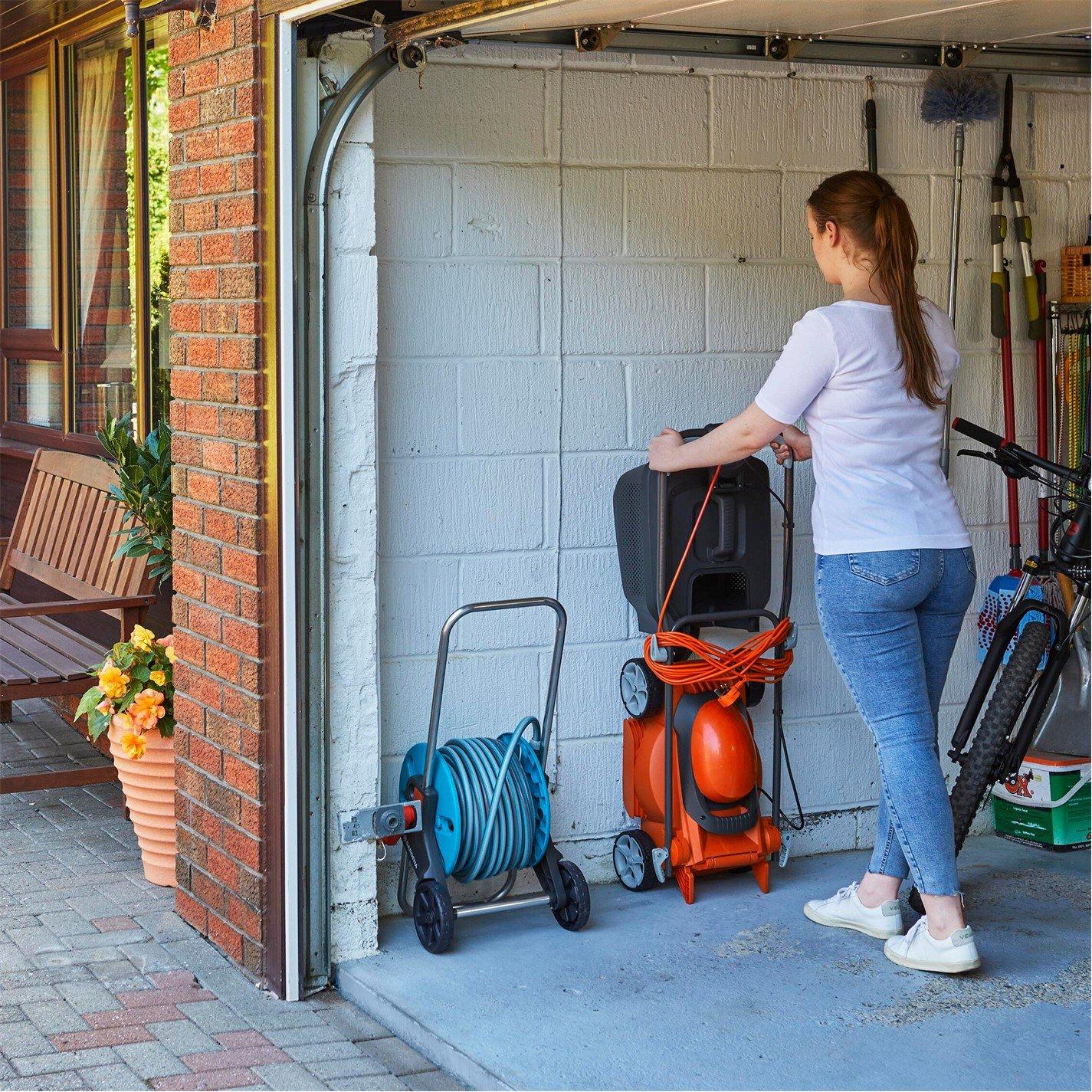 ORANGE - Flymo - EasiStore 300R Electric Corded Rotary Lawnmower - 8