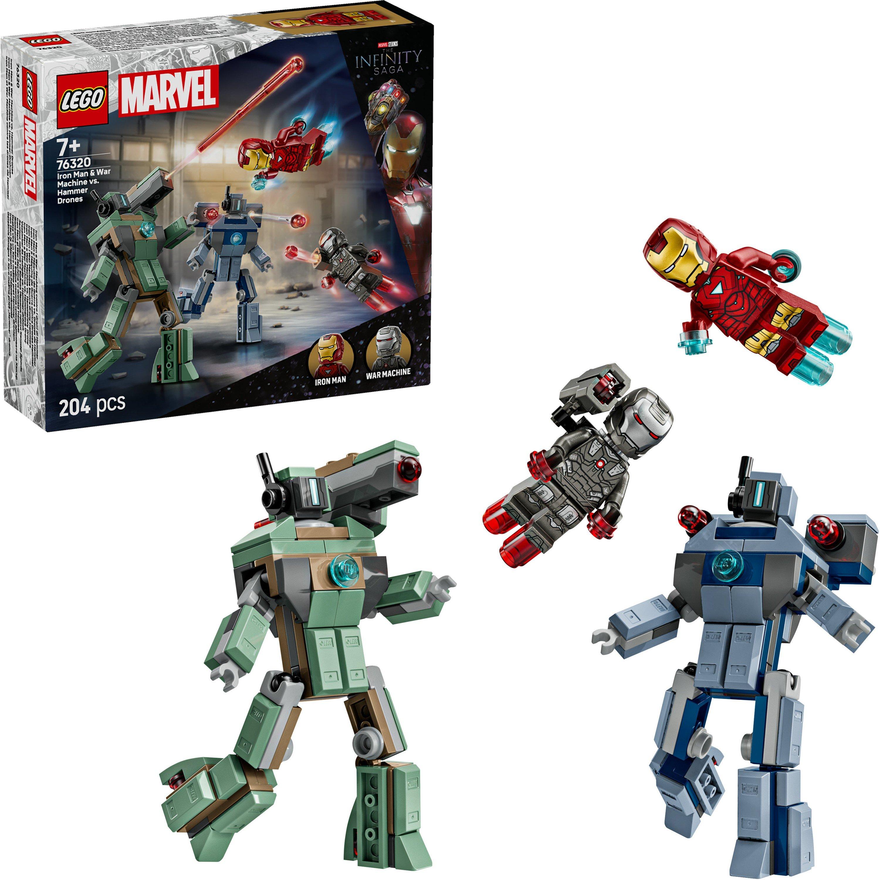 Hasbro Marvel Micro Playsets War Machine & Iron Monger + Zerboz Heroics
