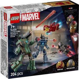 LEGO LEGO® Marvel 76320 Iron Man & War Machine vs. Hammer Drones Building Toy