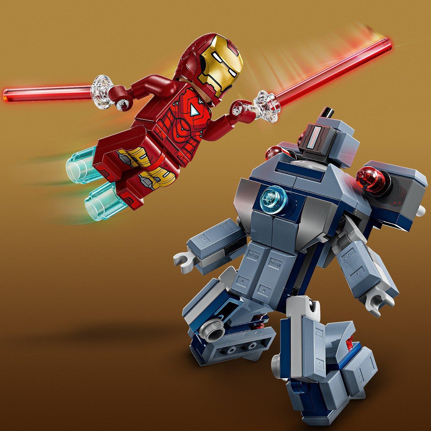 IronM and WarM - LEGO - LEGO® Marvel 76320 Iron Man & War Machine vs. Hammer Drones Building Toy - 12