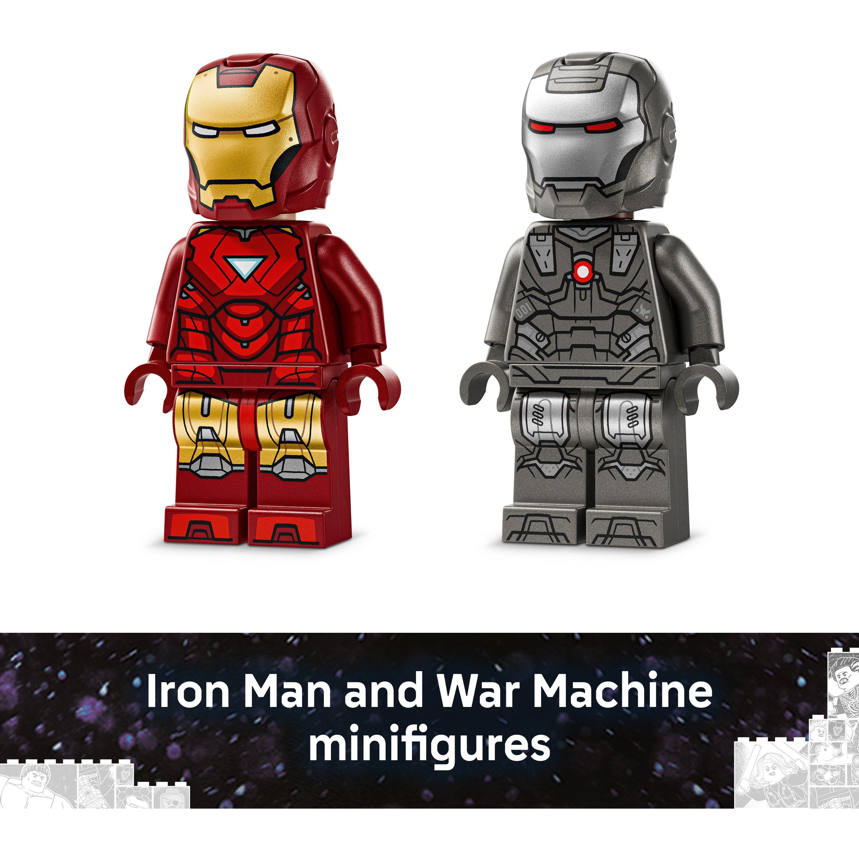 IronM and WarM - LEGO - LEGO® Marvel 76320 Iron Man & War Machine vs. Hammer Drones Building Toy - 6