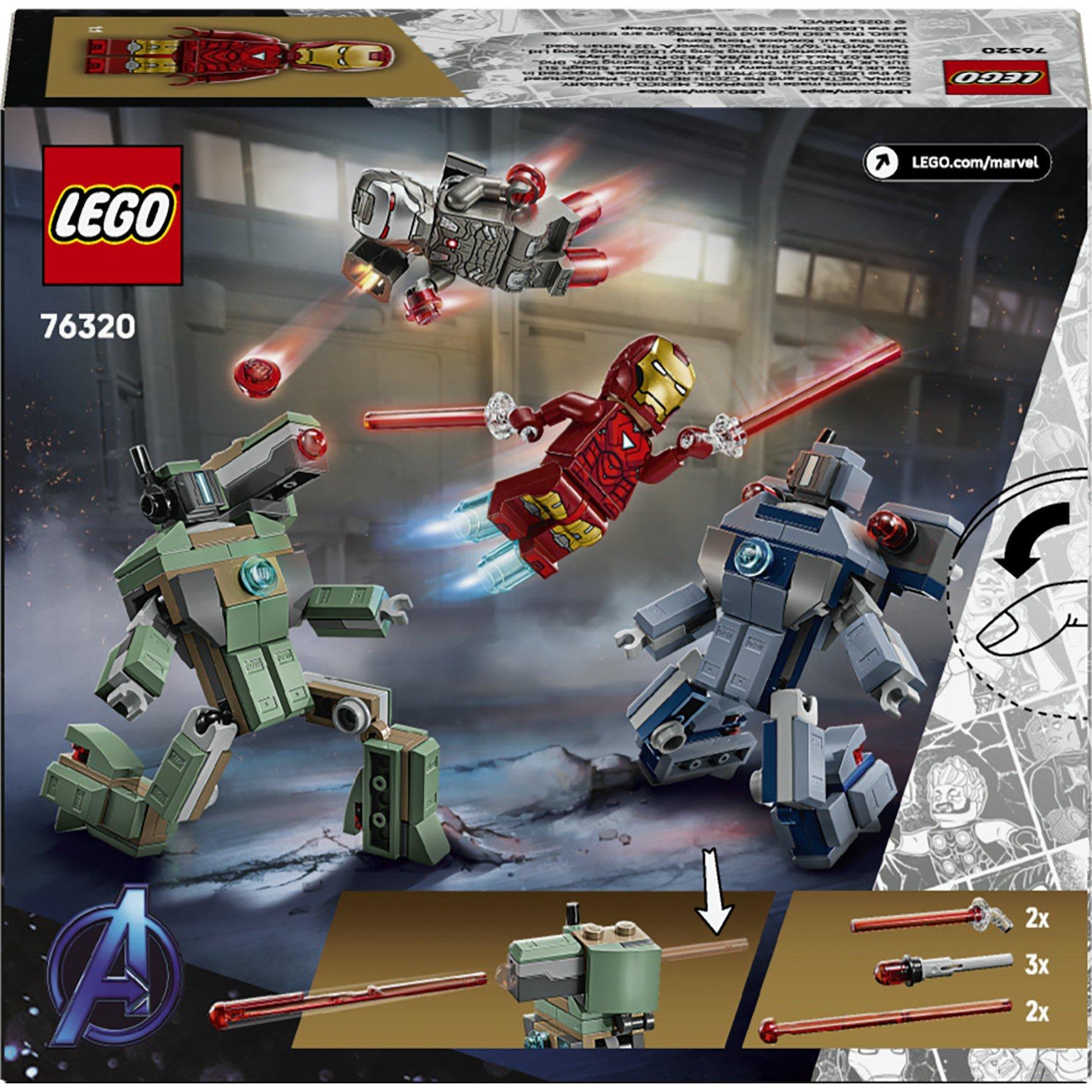 IronM and WarM - LEGO - LEGO® Marvel 76320 Iron Man & War Machine vs. Hammer Drones Building Toy - 9