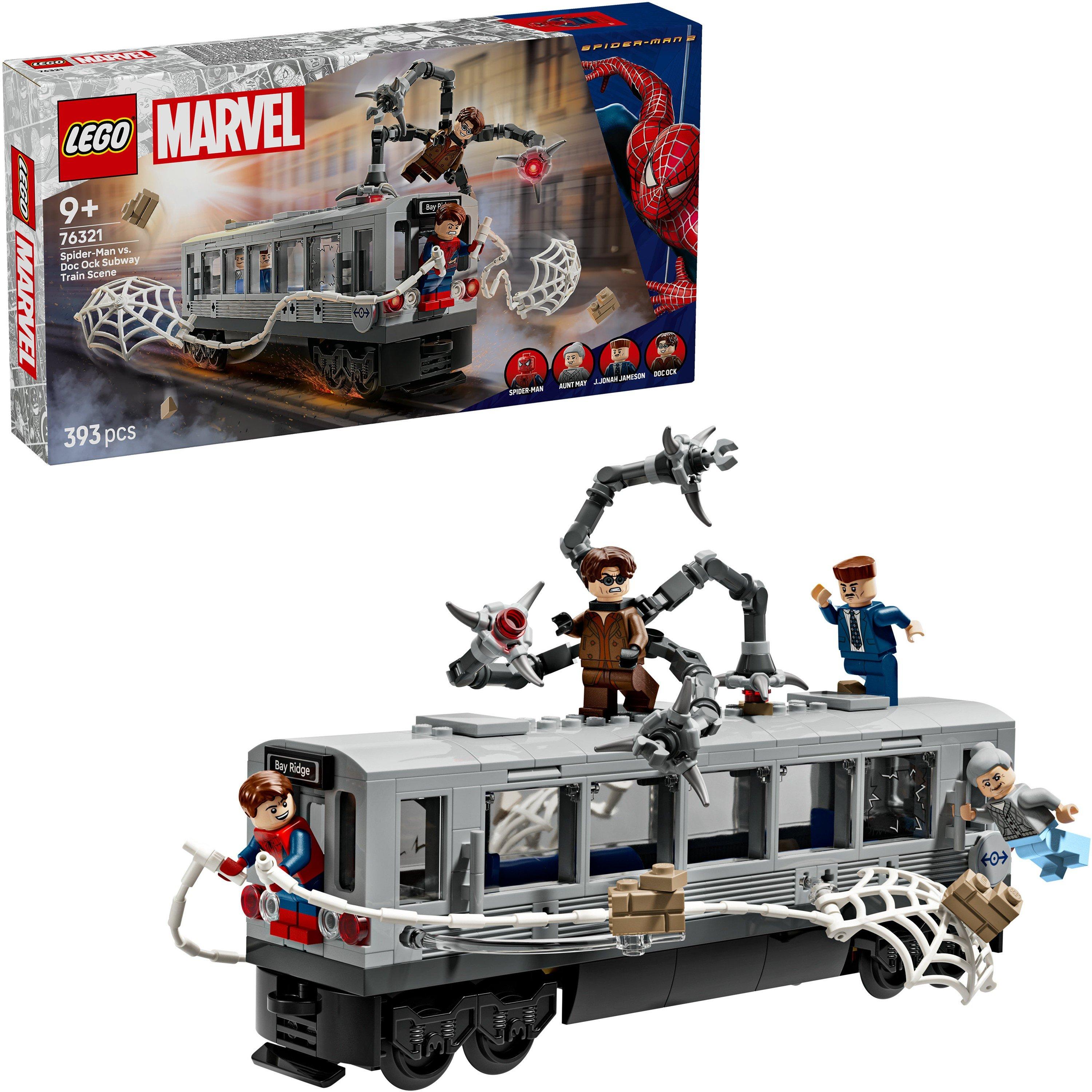Subway Train - LEGO - LEGO® Marvel 76321 Spider-Man vs. Doc Ock Subway Train Scene Building Toy - 1
