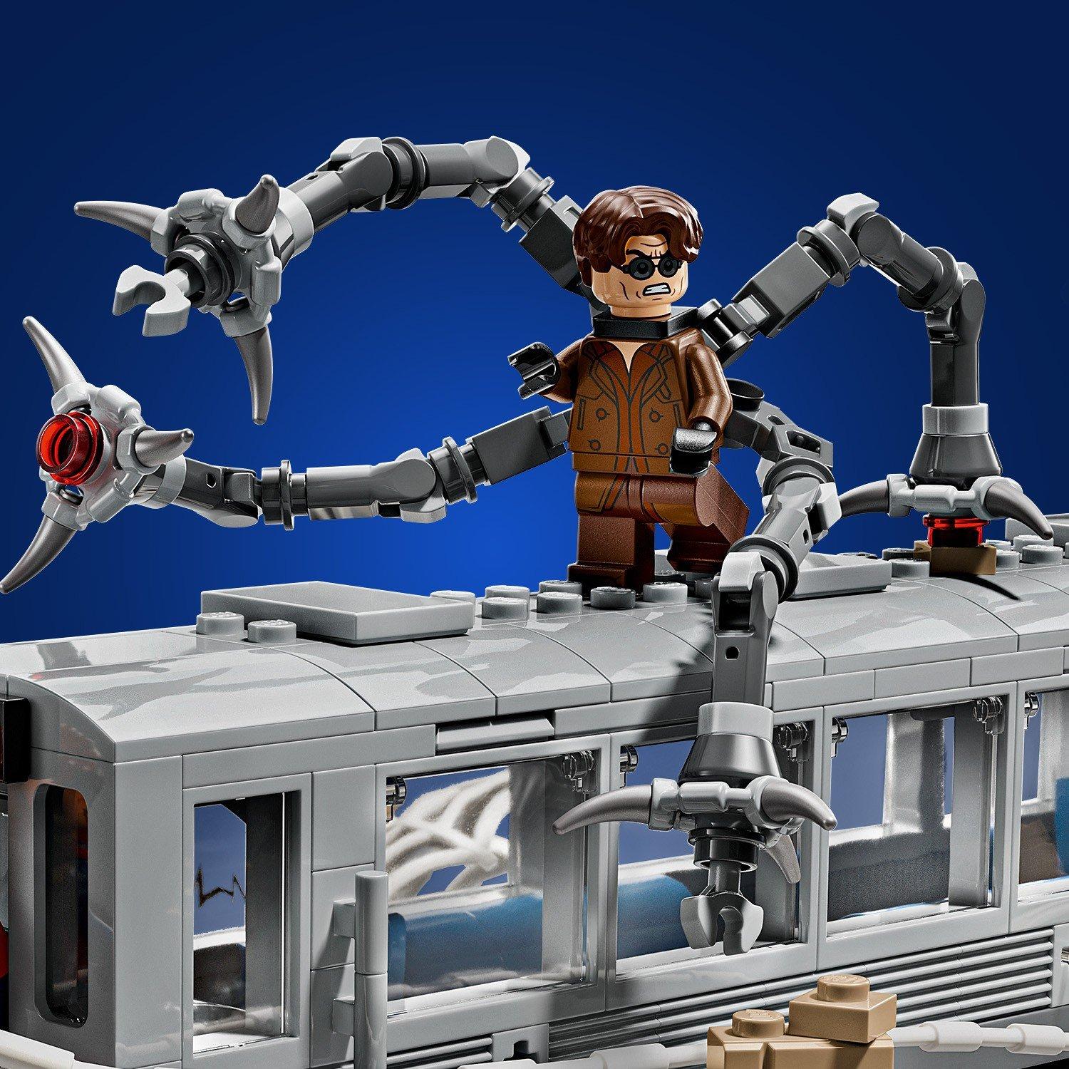 Subway Train - LEGO - LEGO® Marvel 76321 Spider-Man vs. Doc Ock Subway Train Scene Building Toy - 12