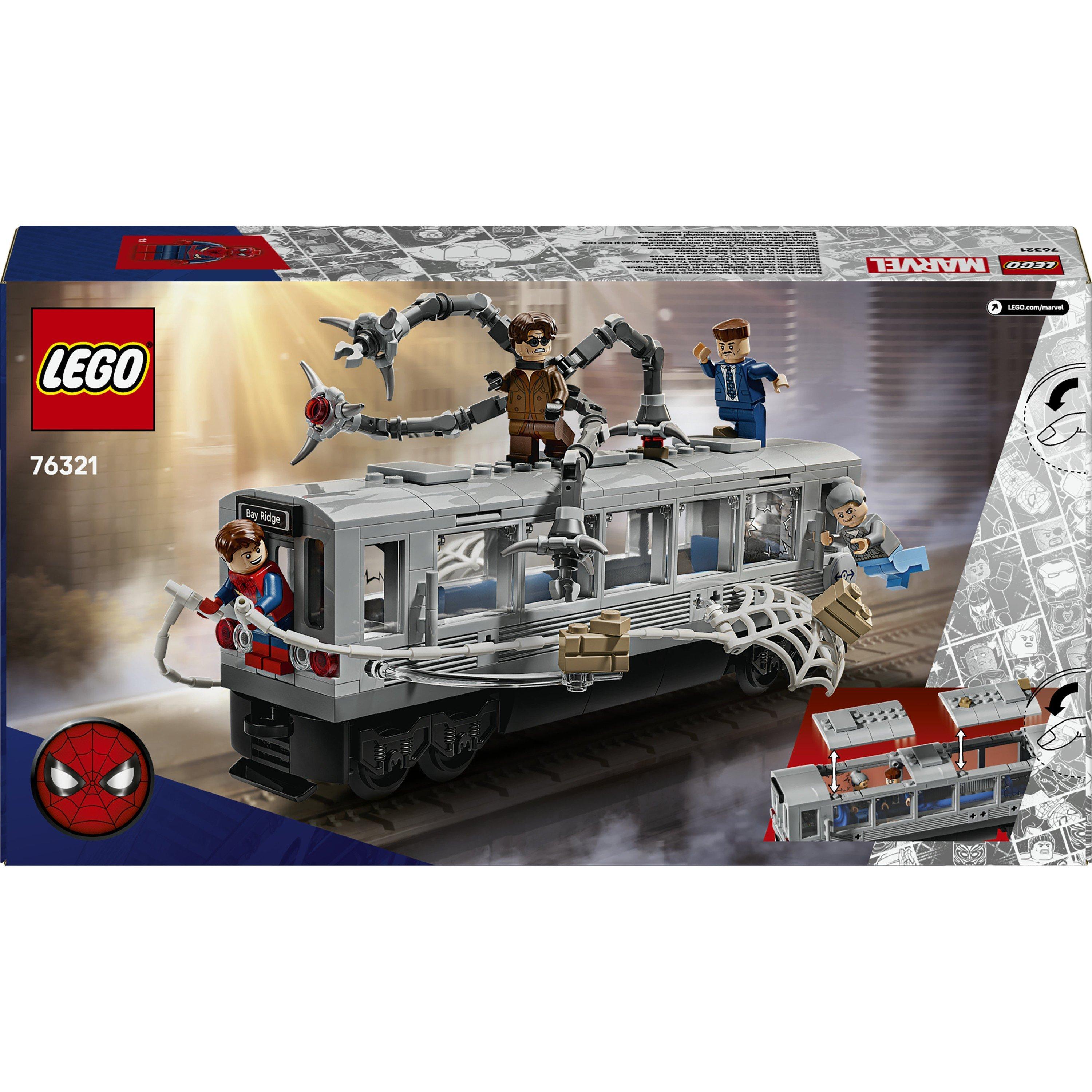 Subway Train - LEGO - LEGO® Marvel 76321 Spider-Man vs. Doc Ock Subway Train Scene Building Toy - 10