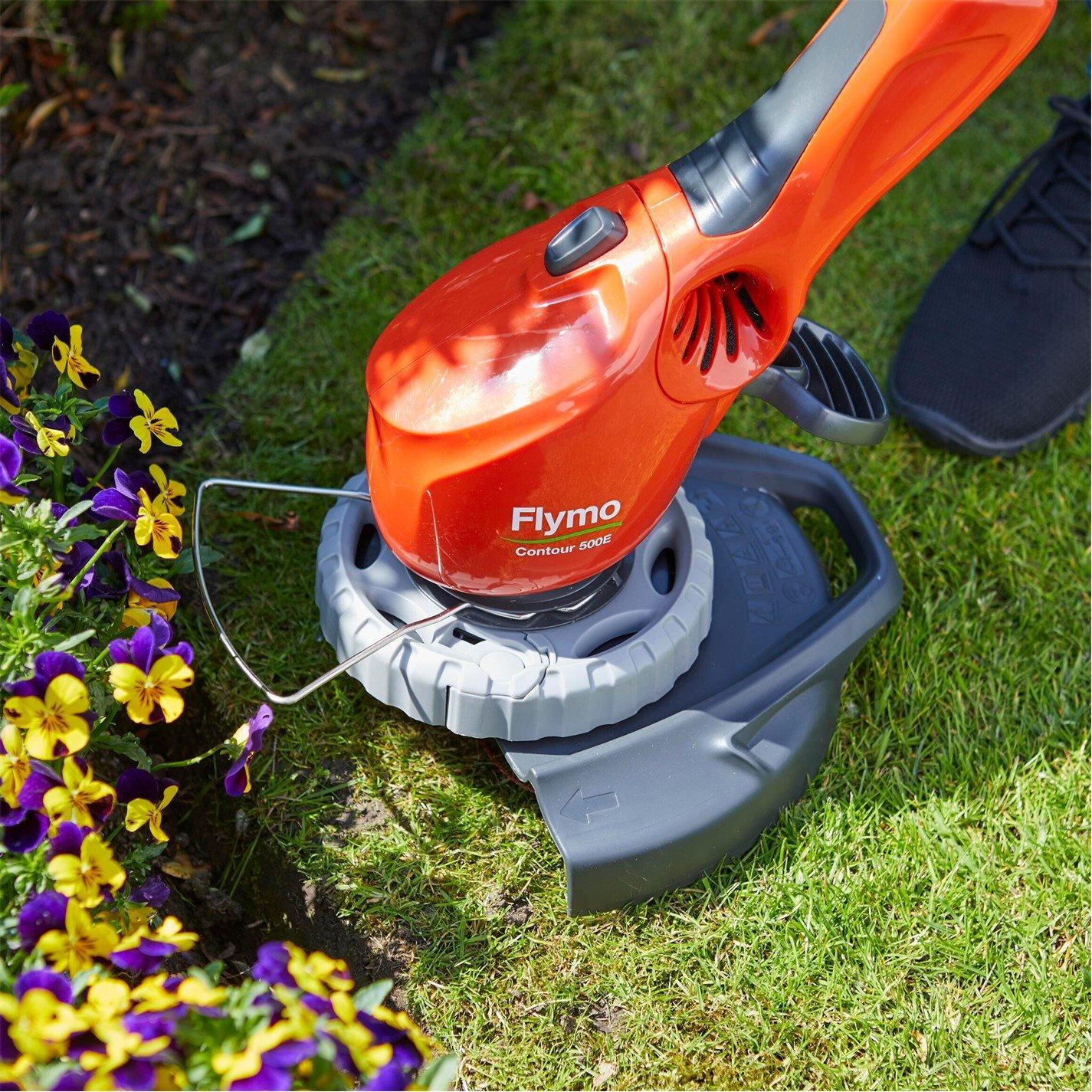 ORANGE - Flymo - Contour 500E 2-in-1 Electric Grass Trimmer - 8