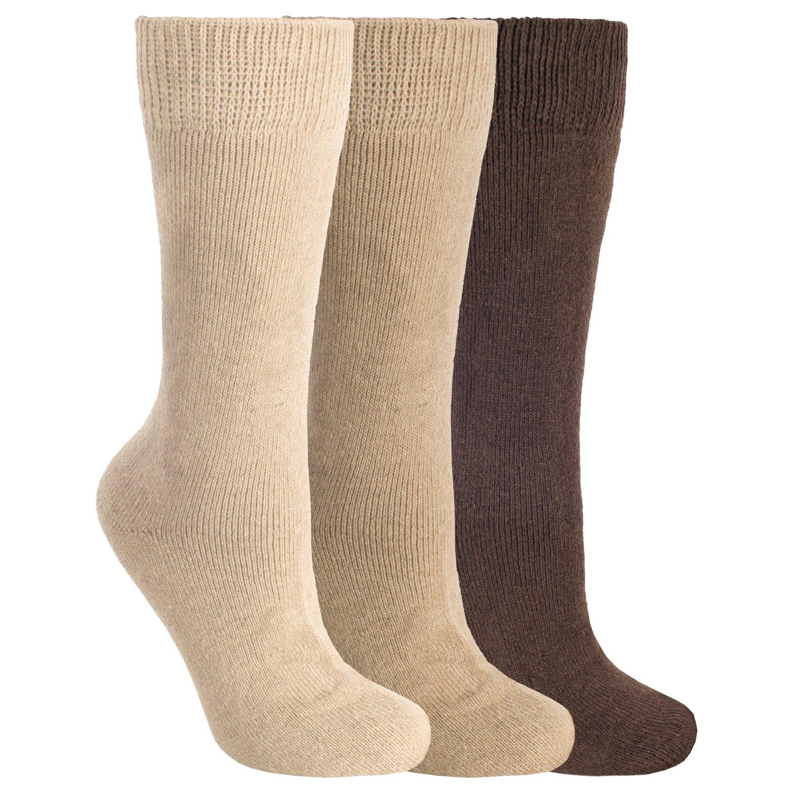 Stne/Fwn/Brwn - Trespass - Men's Sliced Winter Boot Socks - 1