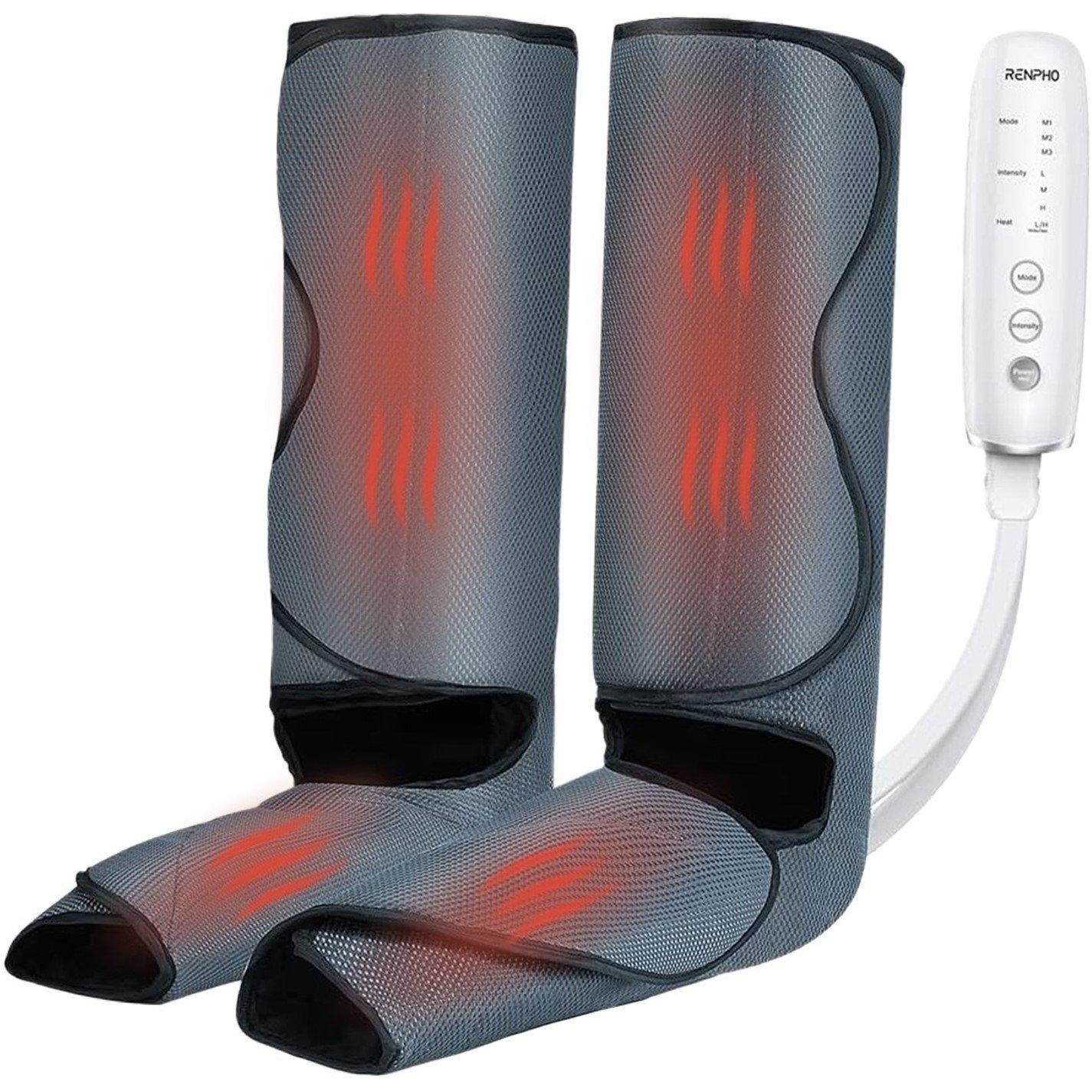 Grey - Renpho - Thermal Calf & Foot Air Recovery with Heat - 1
