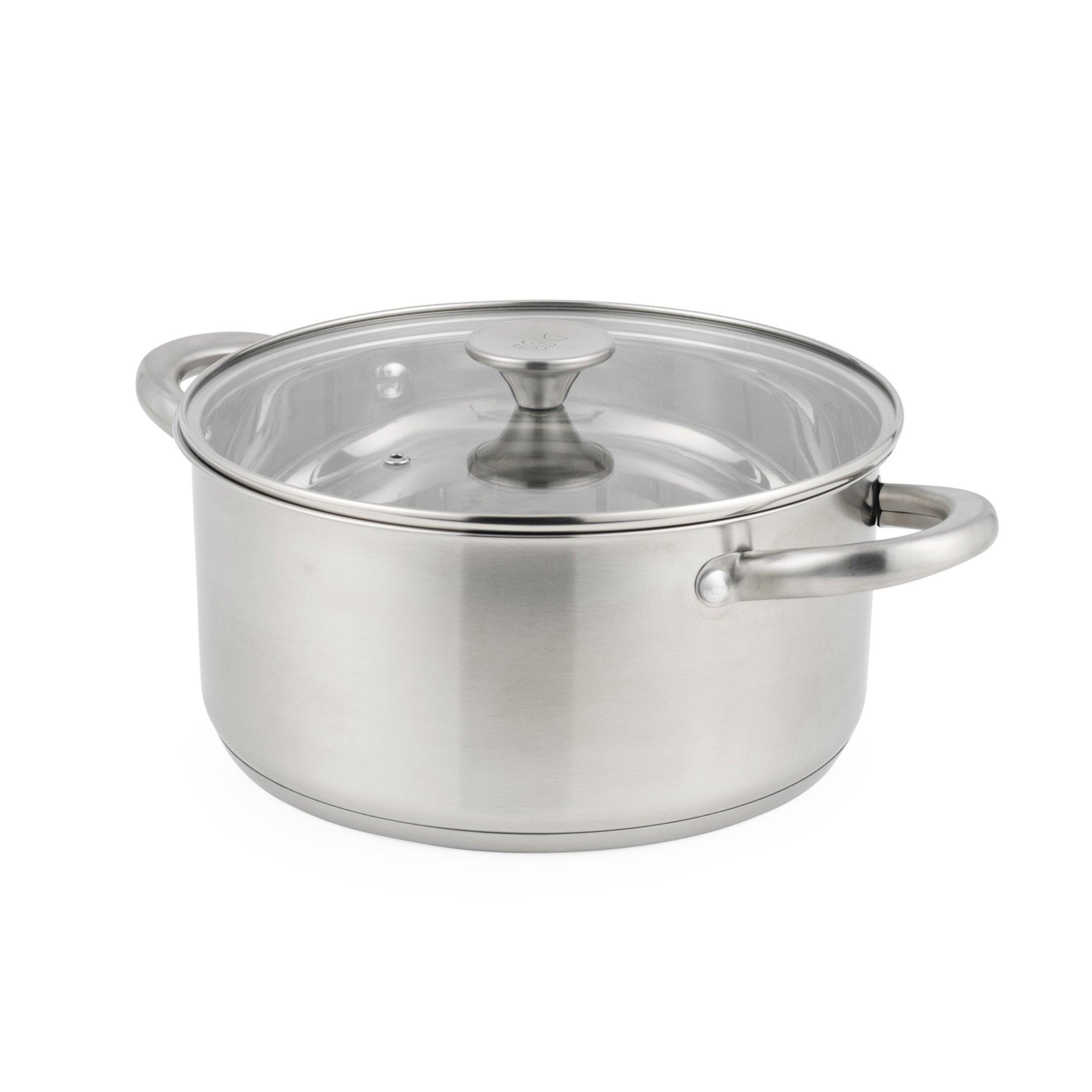 Silver - Salter - Signature 6 Piece Stainless Steel Pan Set - 5