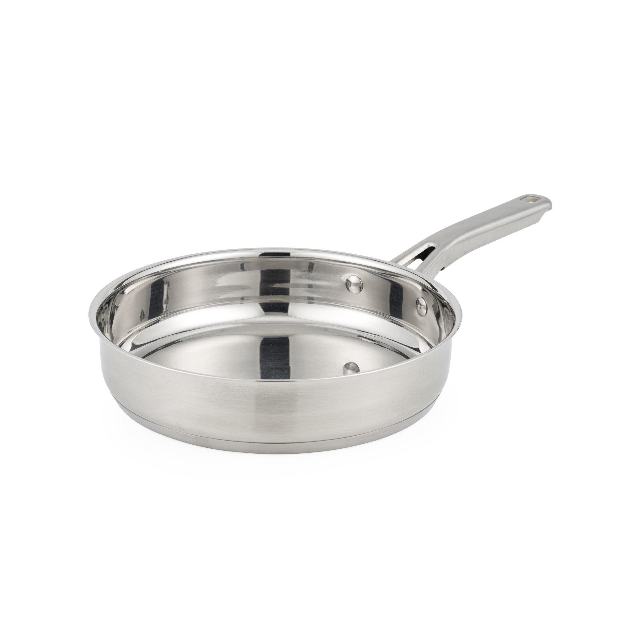Silver - Salter - Signature 6 Piece Stainless Steel Pan Set - 7