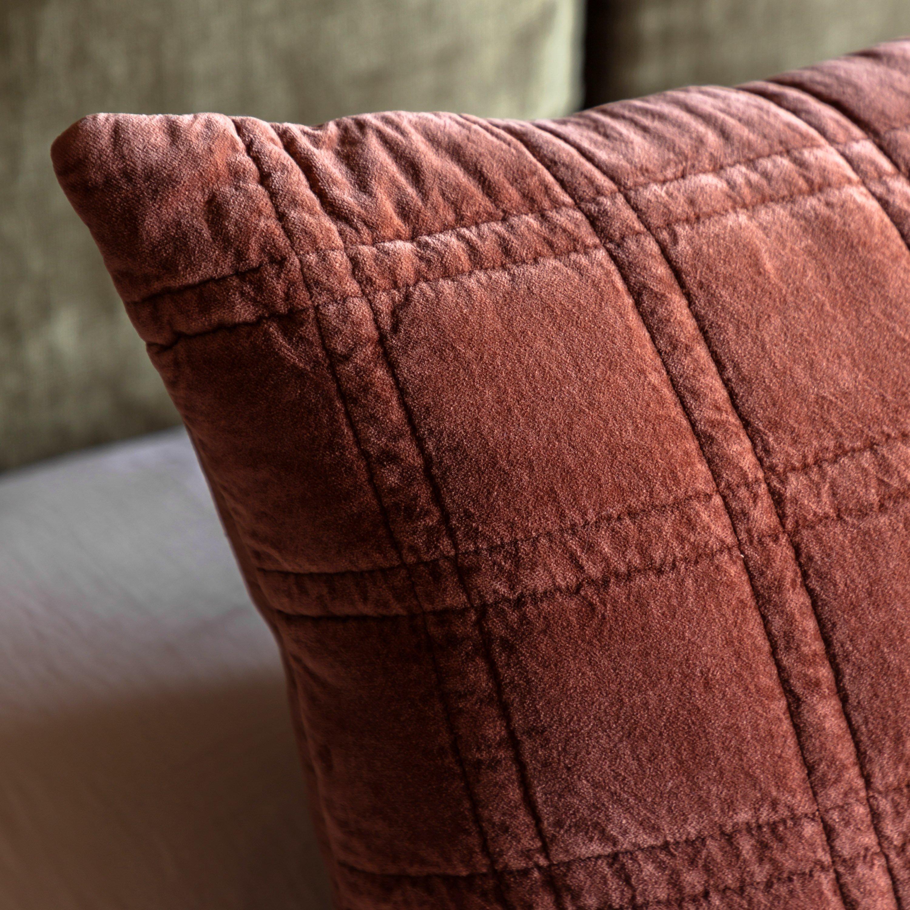 500x500mm - Gallery - Cotton Velvet Quilted Bed Cushion - 2