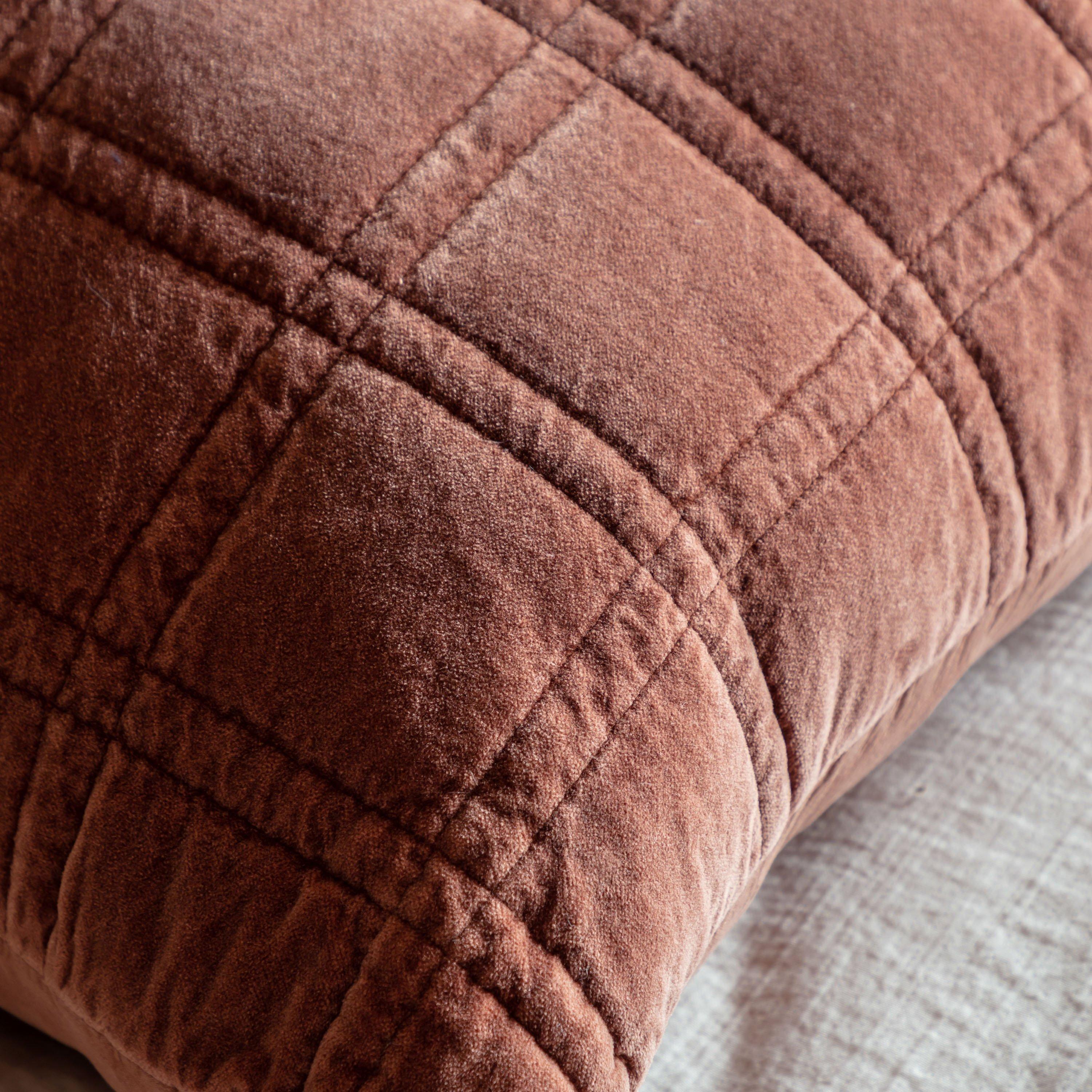 500x500mm - Gallery - Cotton Velvet Quilted Bed Cushion - 3