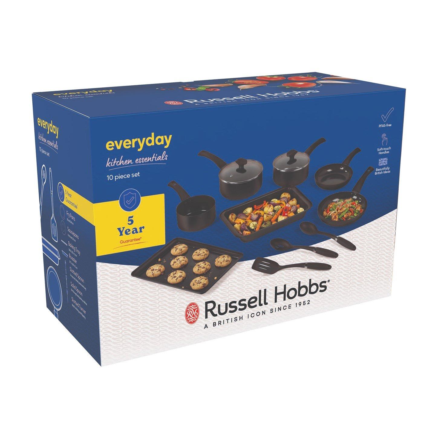Black - Russell Hobbs - 10 Piece Saucepan Set - 4