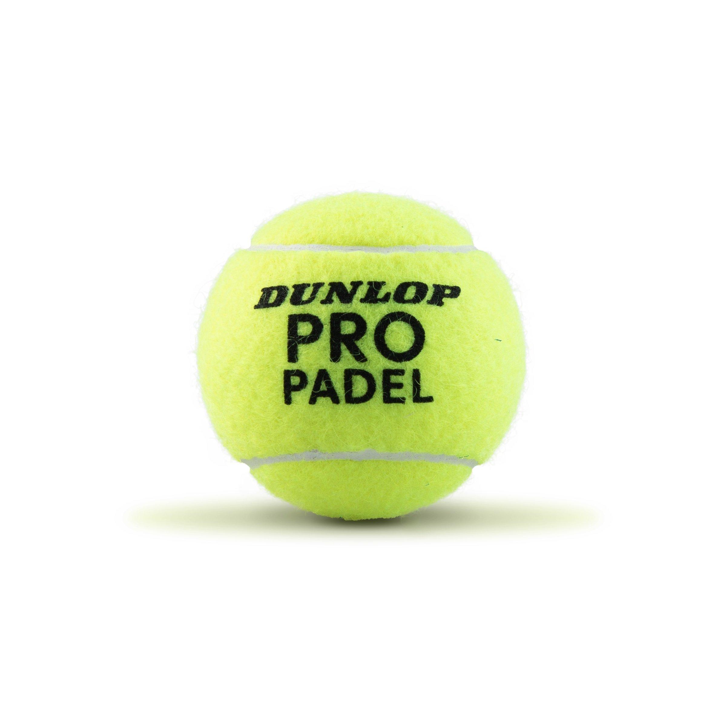 Yellow - Dunlop - Adults Pro Padel Balls - 2