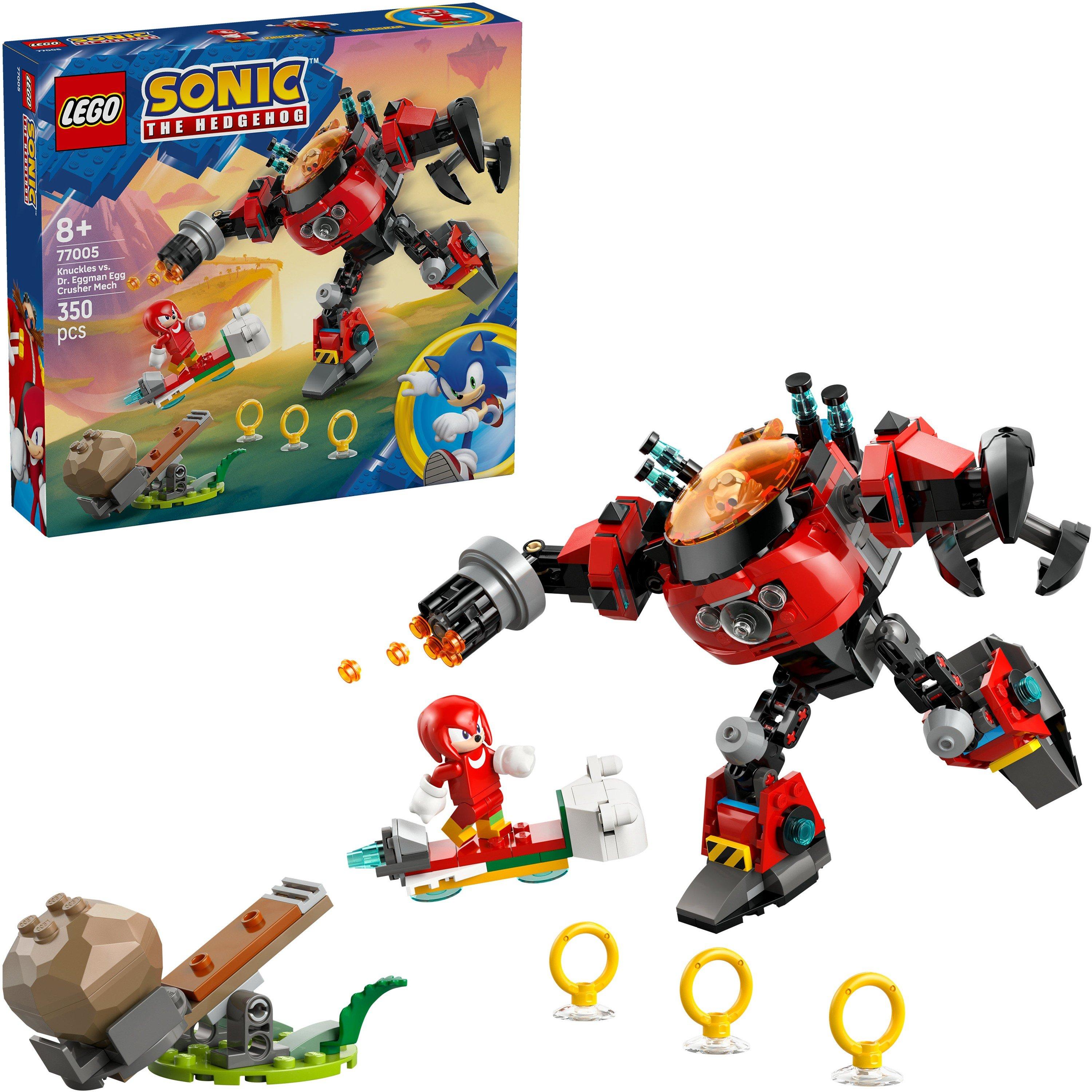 Knckles & Eggmn - LEGO - LEGO® Sonic the Hedgehog™ 77005 Knuckles vs. Dr. Eggman Egg Crusher Mech Toy Set - 1