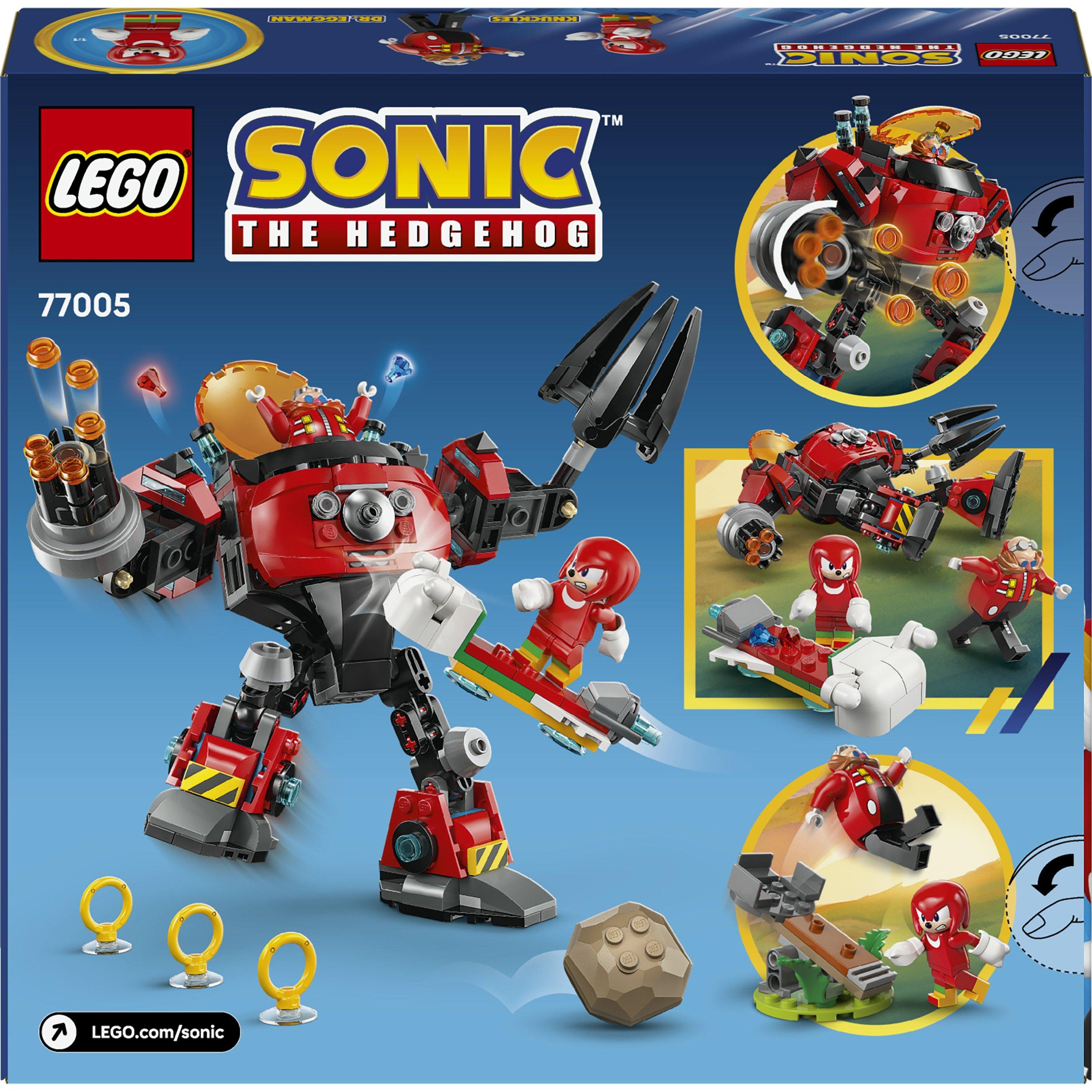 Knckles & Eggmn - LEGO - LEGO® Sonic the Hedgehog™ 77005 Knuckles vs. Dr. Eggman Egg Crusher Mech Toy Set - 9