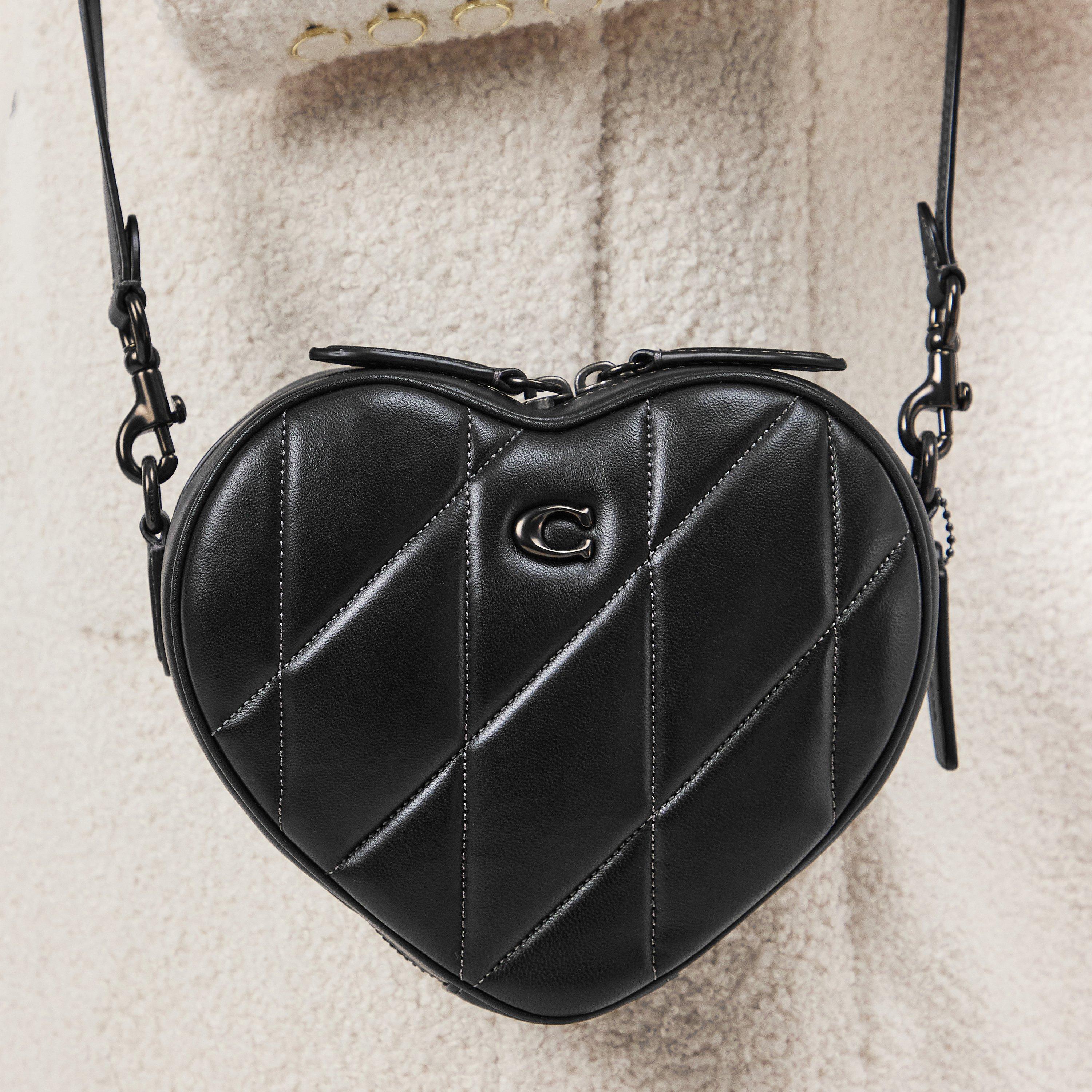 Black - Coach - Heart Crossbody Bag - 3