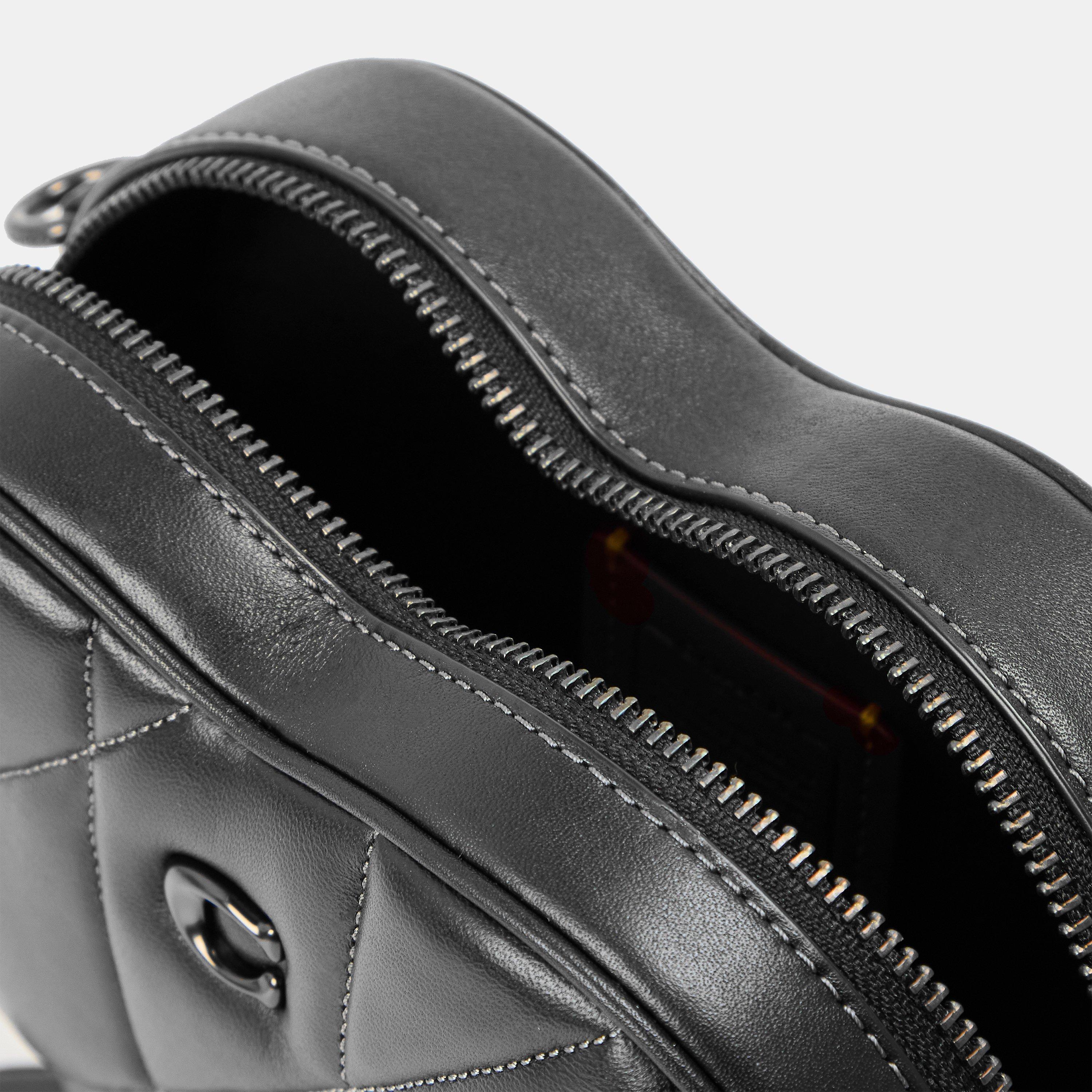 Black - Coach - Heart Crossbody Bag - 5