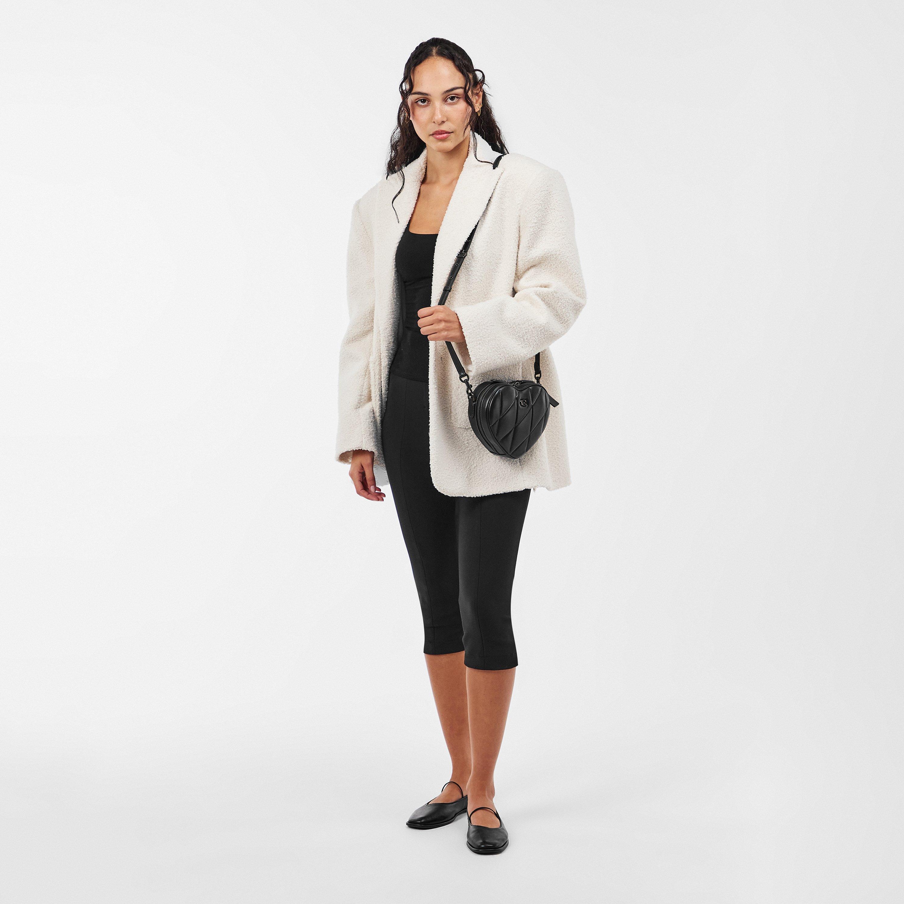 Black - Coach - Heart Crossbody Bag - 6