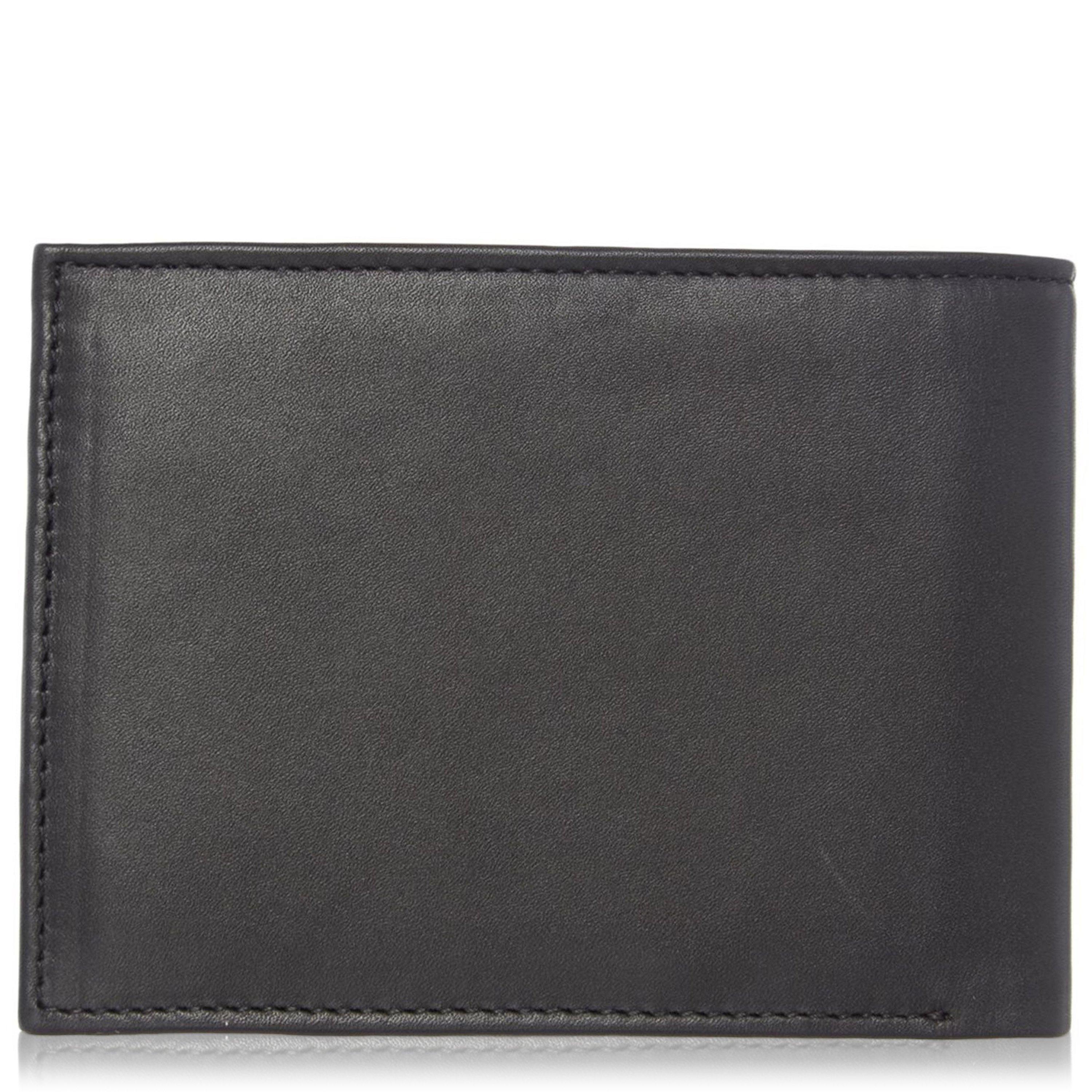 Schwarz - Tommy Hilfiger - Eton Bifold Coin Pocket Leather Wallet - 3