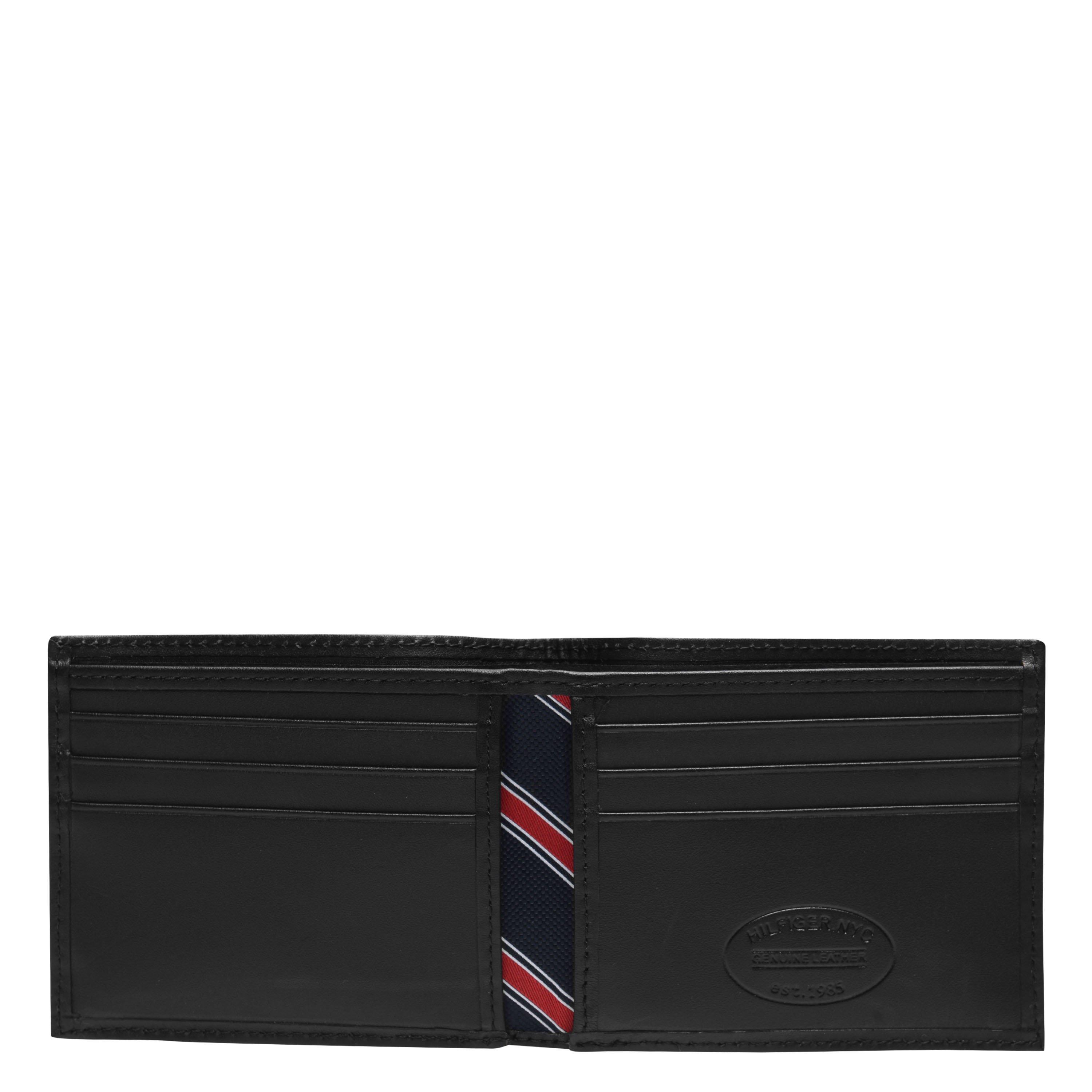 Preto - Tommy Hilfiger - Eton Bifold Leather Wallet - 3