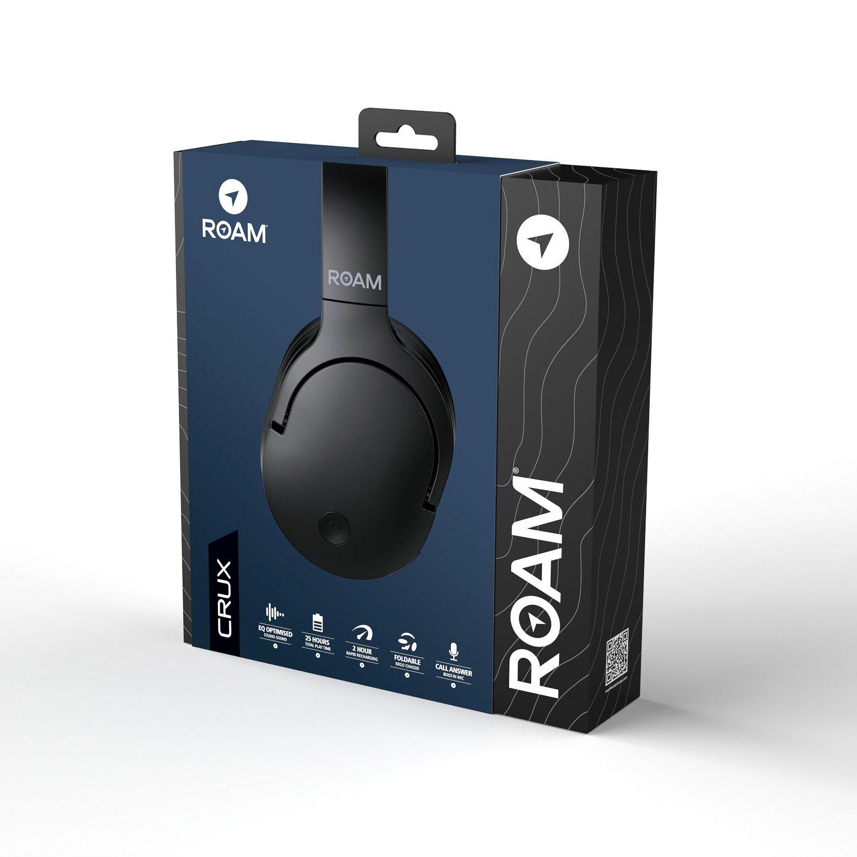 Black - Roam - CRUX Wireless Headphones - 3