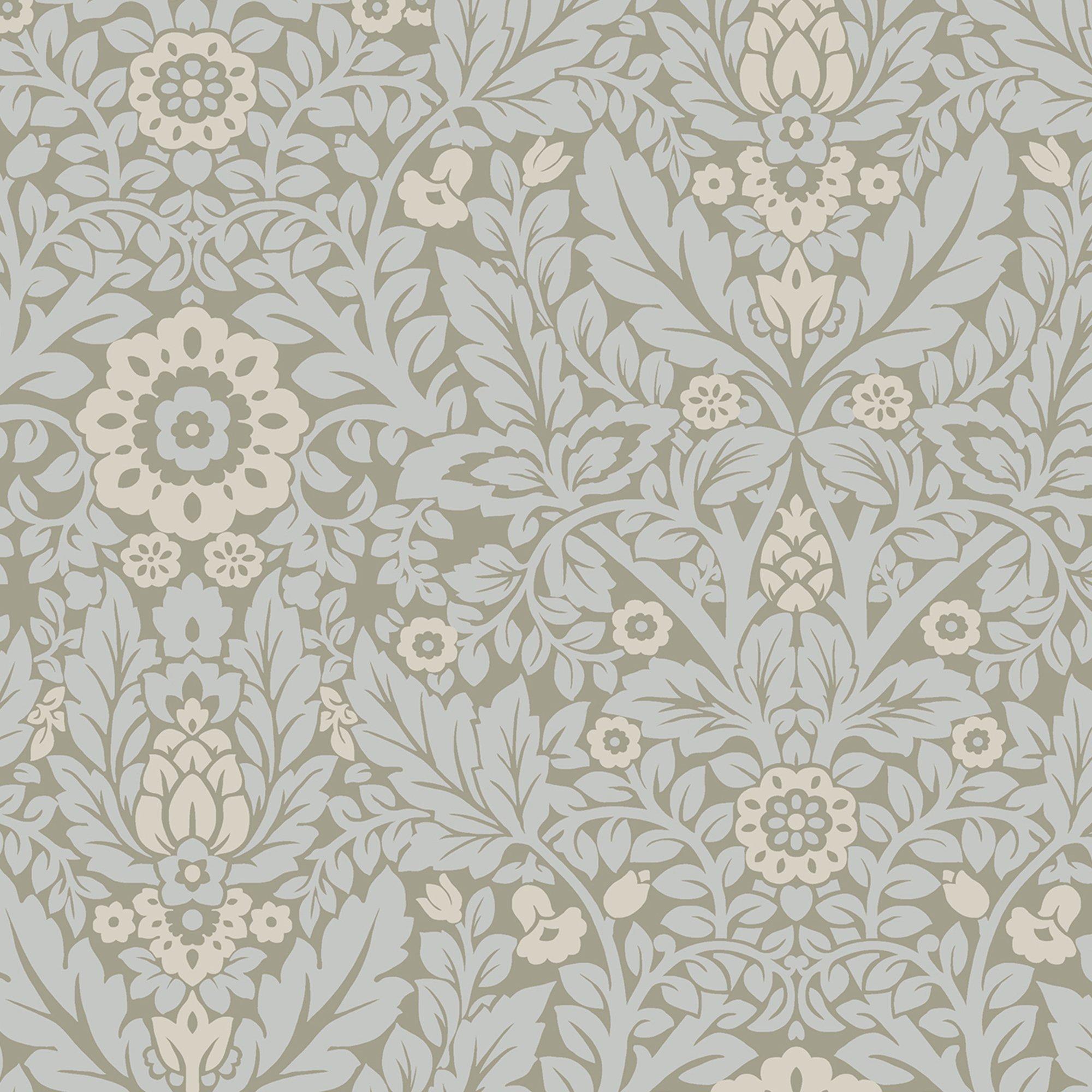 Stone Grey - Laura Ashley - Delamore Stone Grey Wallpaper - 4