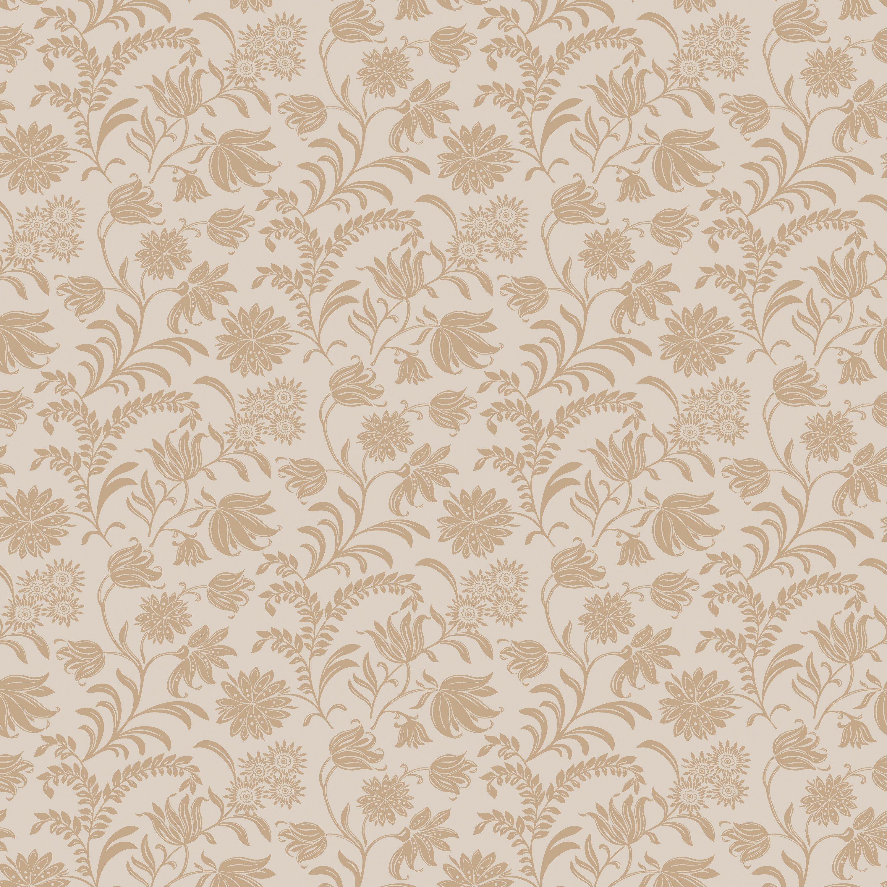 Caramel - Laura Ashley - Hemingway Caramel Wallpaper - 2