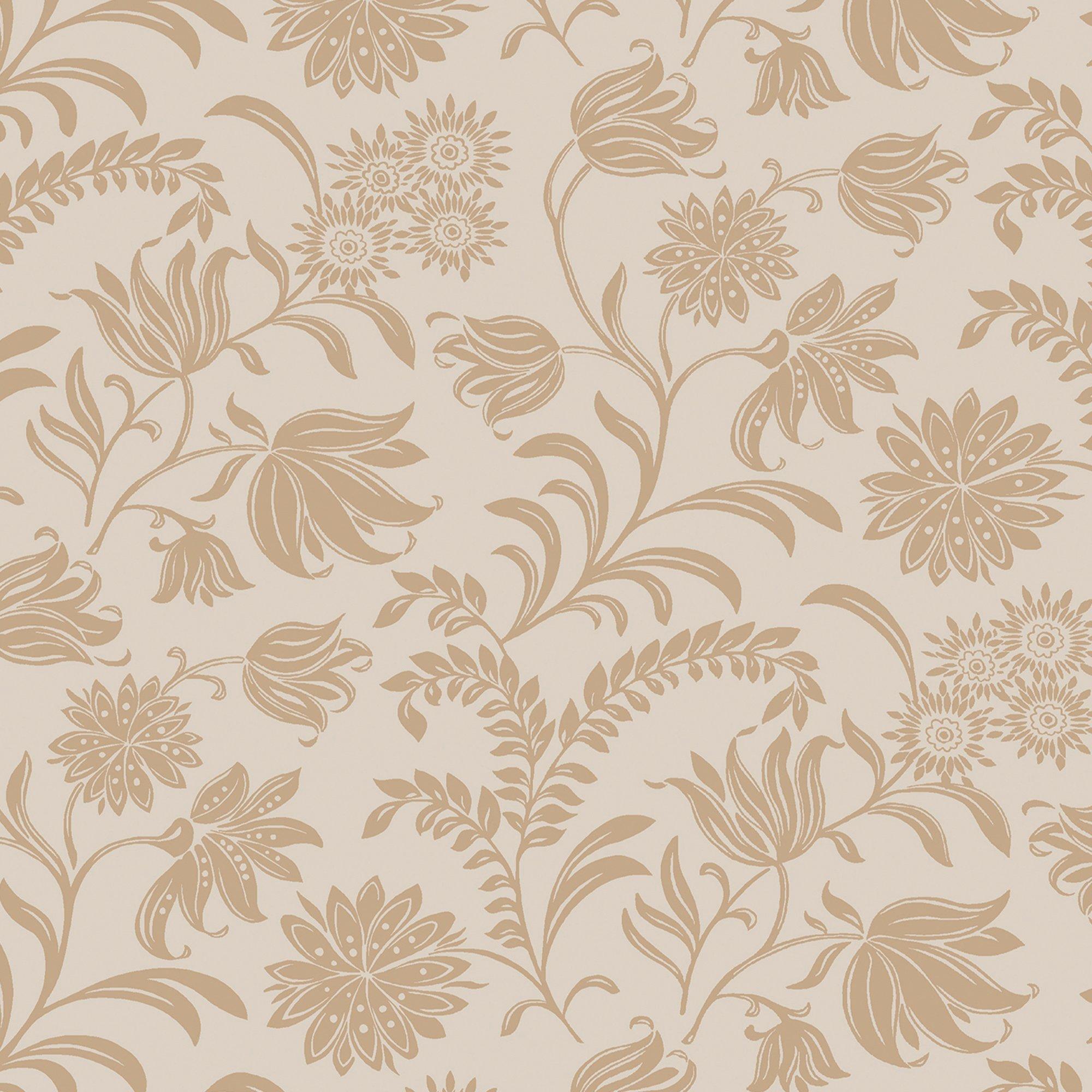 Caramel - Laura Ashley - Hemingway Caramel Wallpaper - 4
