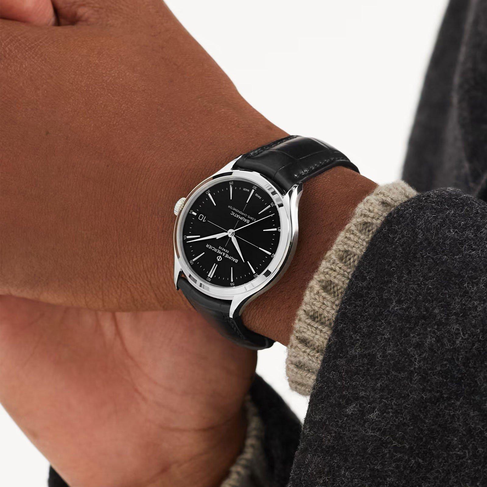 Black - Baume and Mercier - Clifton Baumatic Watch - 2