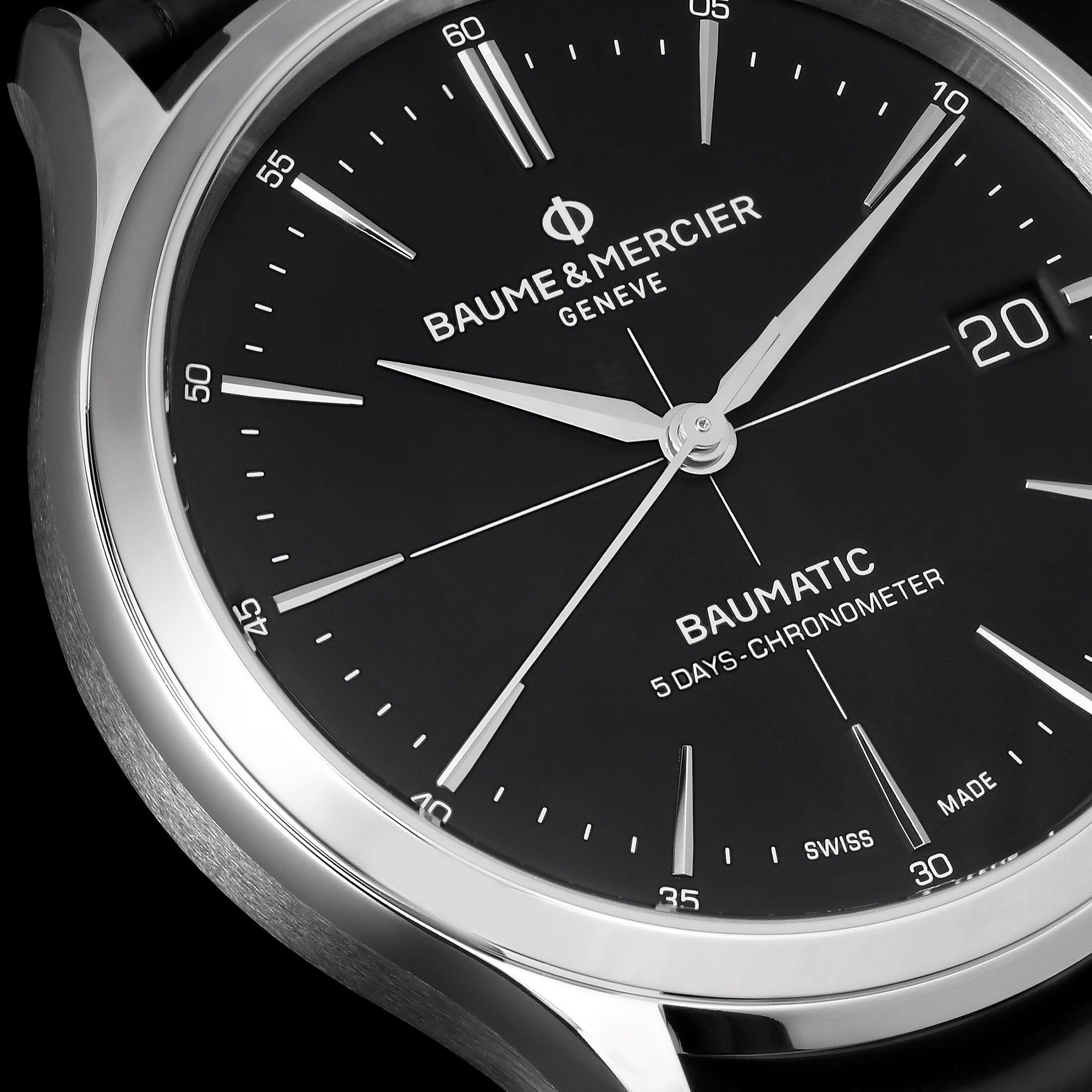 Black - Baume and Mercier - Clifton Baumatic Watch - 5