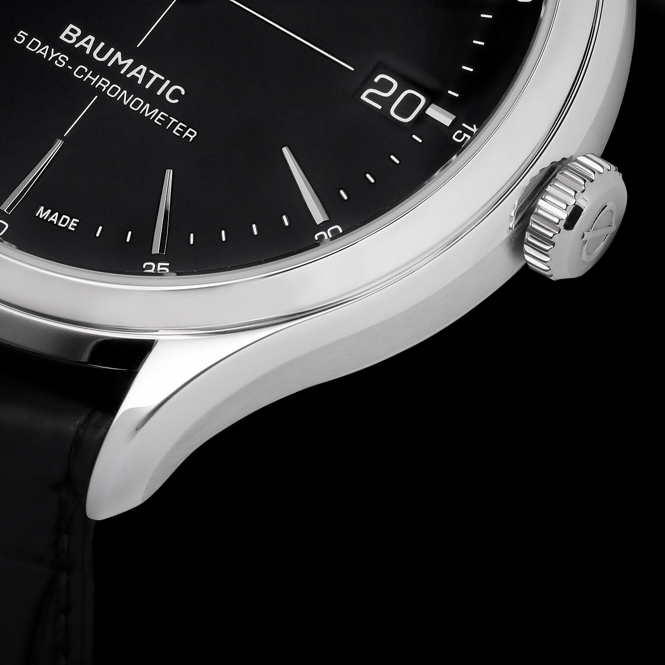 Black - Baume and Mercier - Clifton Baumatic Watch - 6