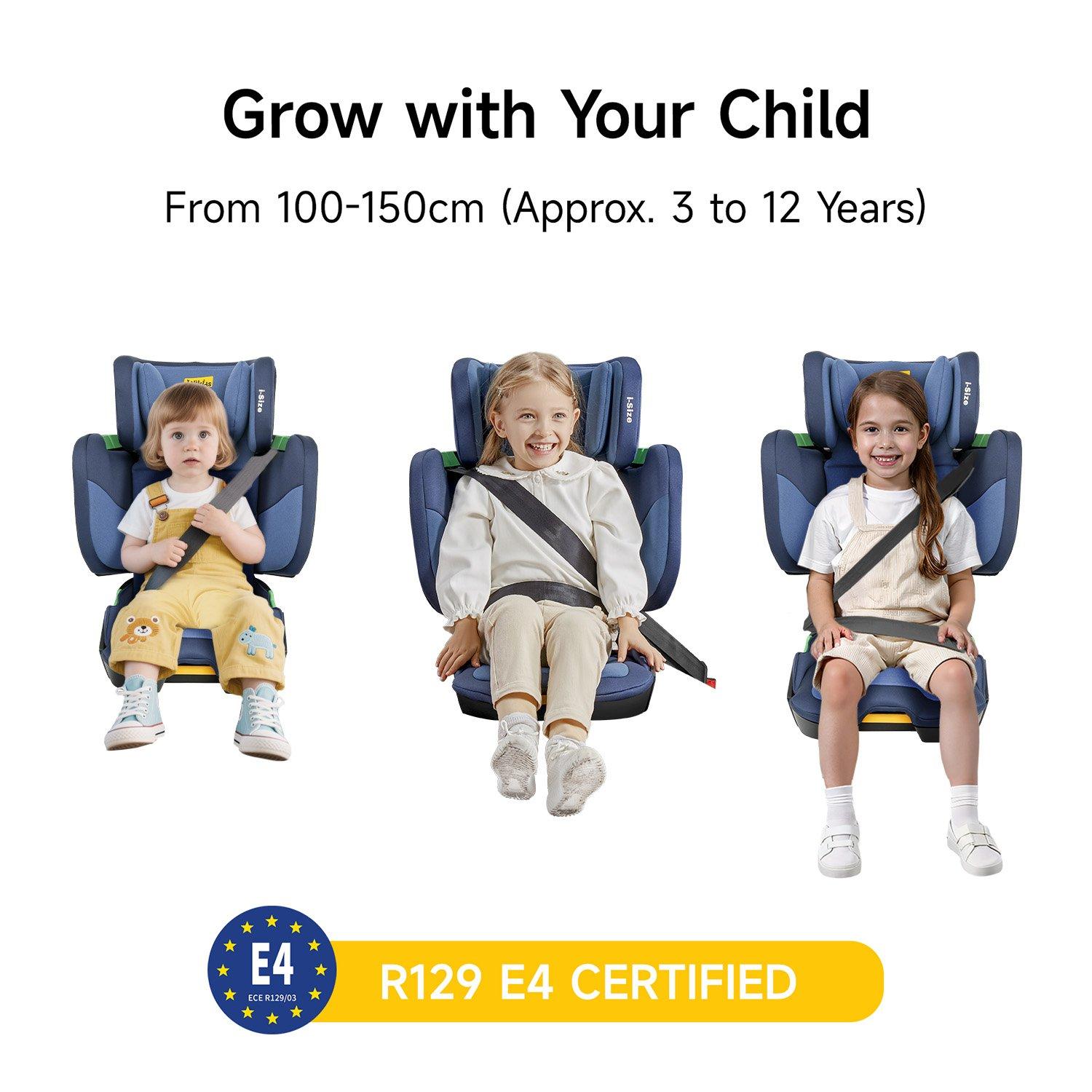 Blue - JoviKids - JoviKids Rober Folding Booster Car Seat - Blue - 2