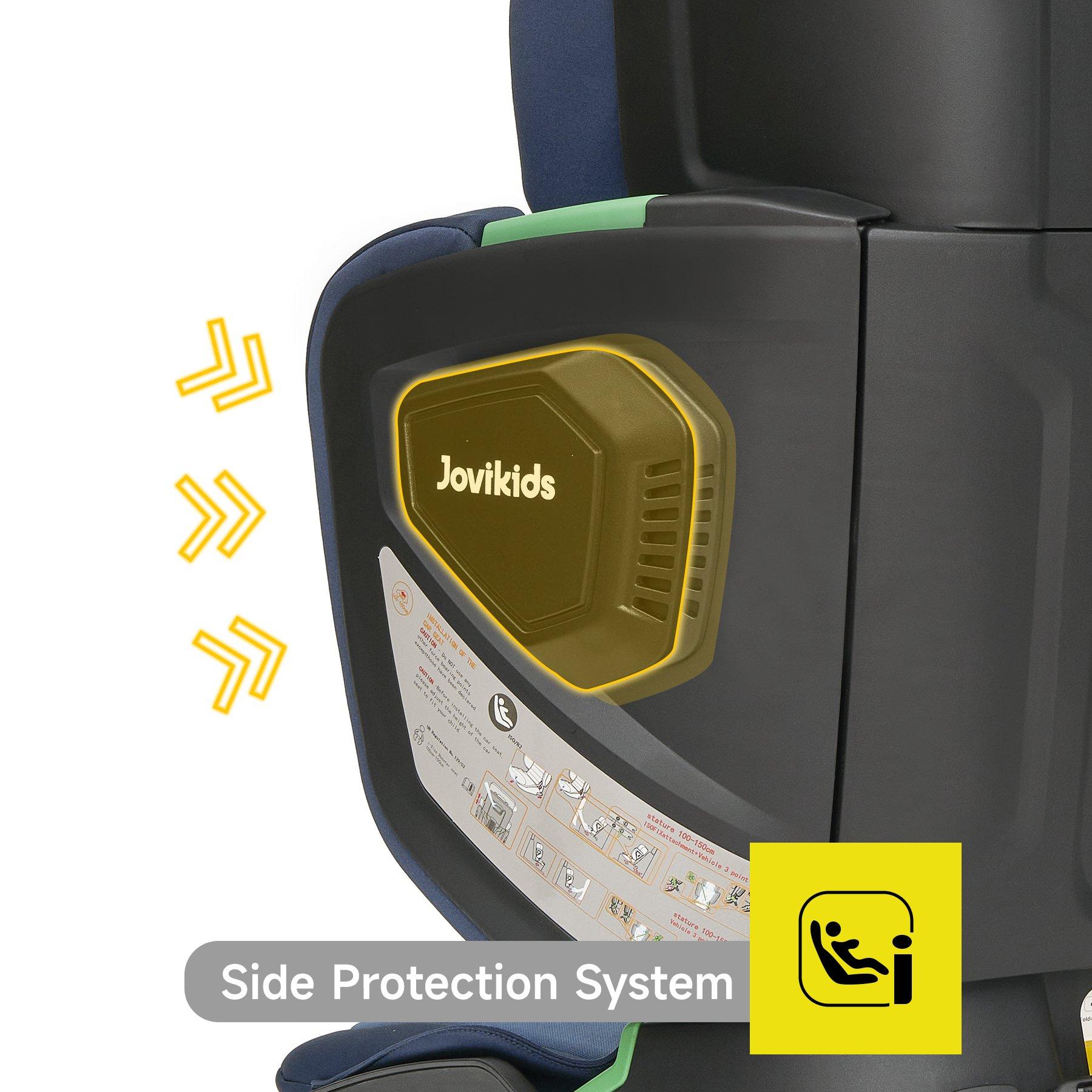 Blue - JoviKids - JoviKids Rober Folding Booster Car Seat - Blue - 5