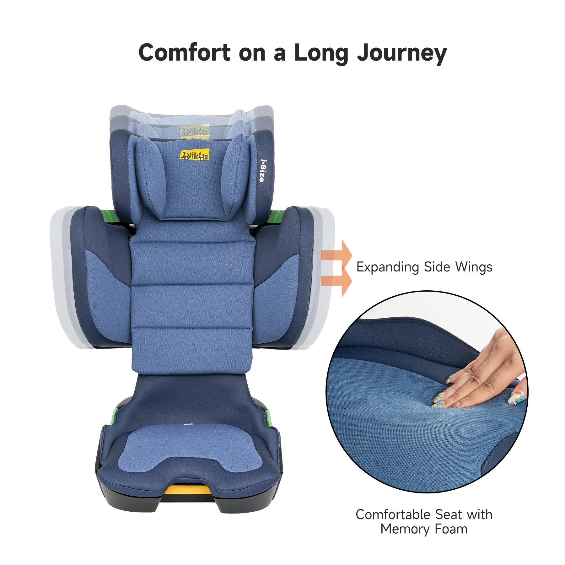 Blue - JoviKids - JoviKids Rober Folding Booster Car Seat - Blue - 10