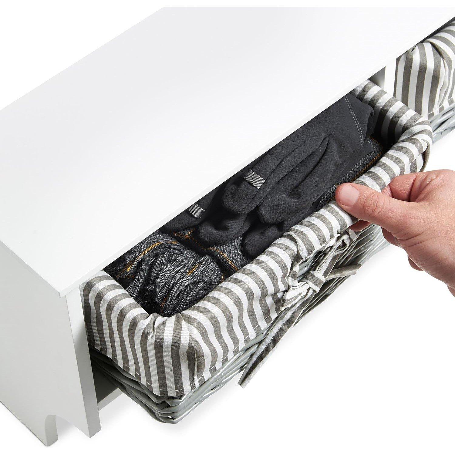 White - VonHaus - Coat Hooks Wall Mounted - White Coat Rack - 6