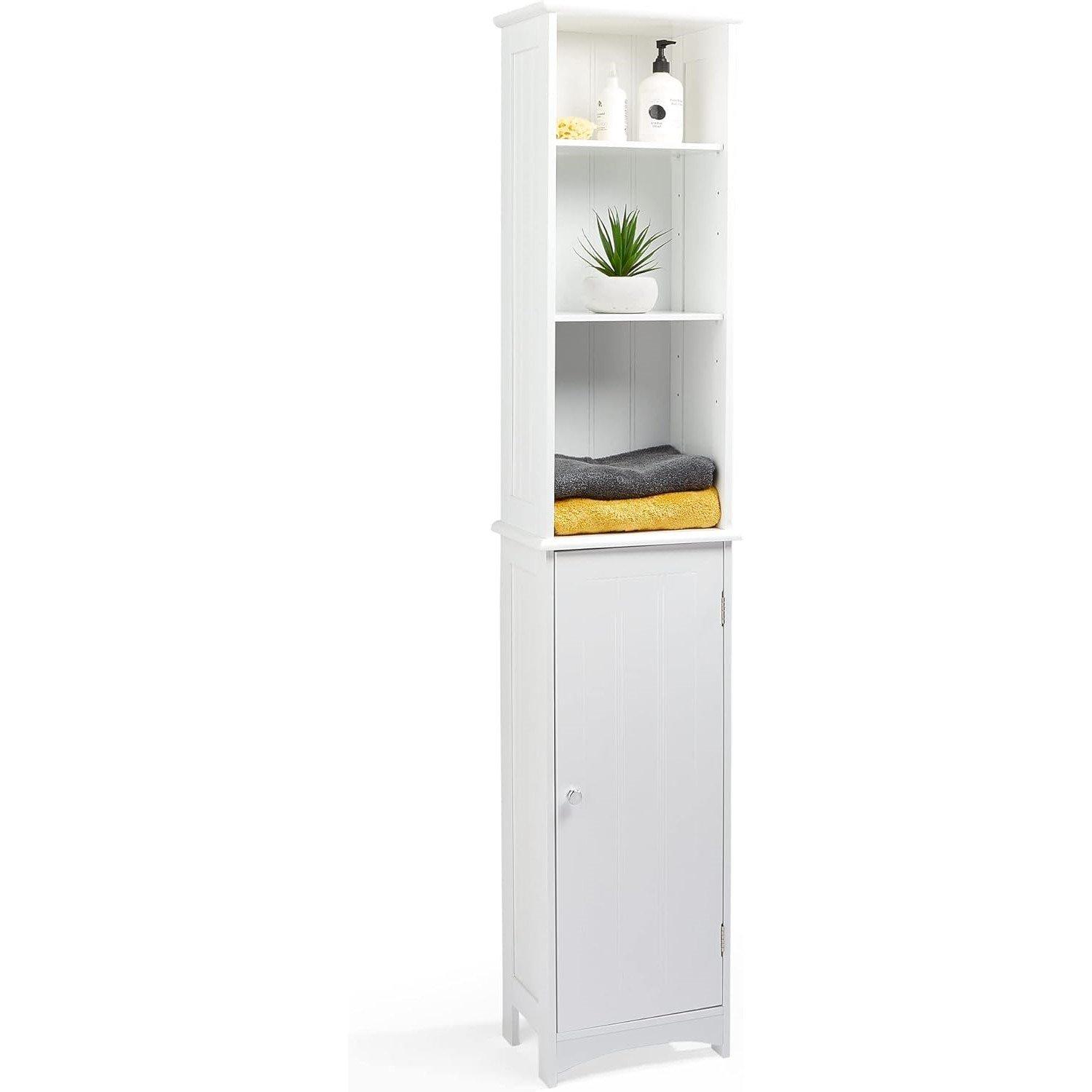 Vonhaus  Tall Bathroom Cabinet - Holbrook White