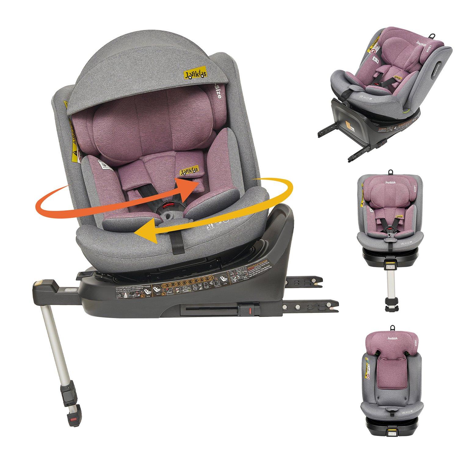 Pink - JoviKids - JoviKids Ranger Spin Car Seat - Pink - 3