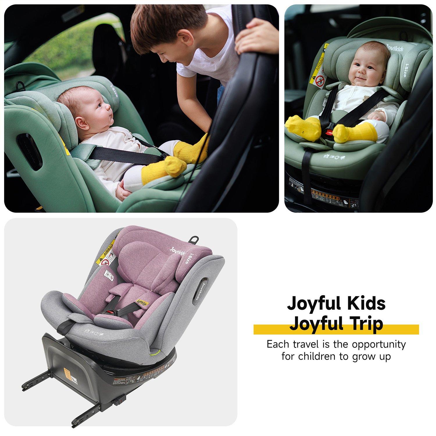 Pink - JoviKids - JoviKids Ranger Spin Car Seat - Pink - 5