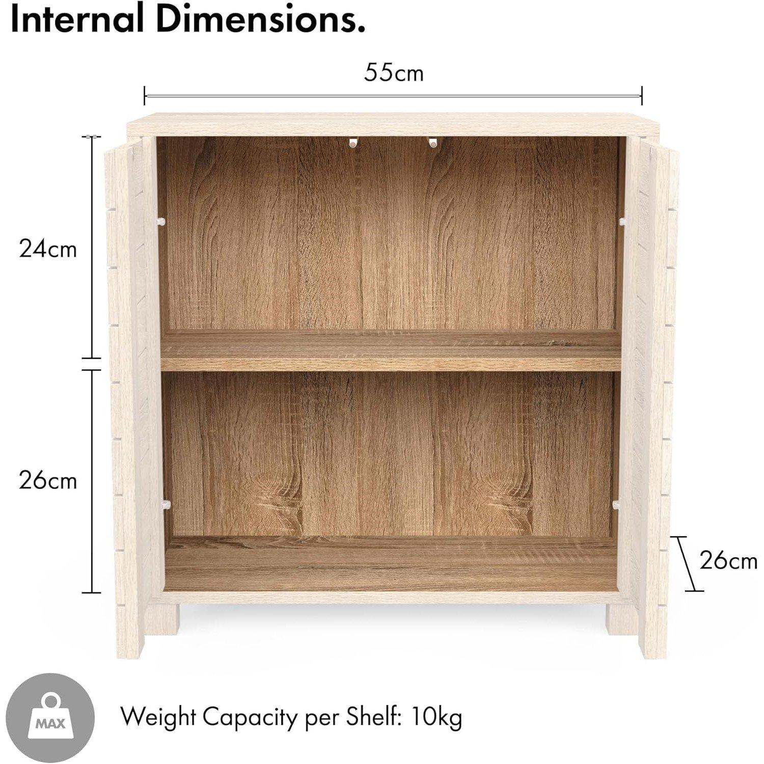Brown - VonHaus - VonHaus Bathroom Storage Cabinet – Chester Range - 6