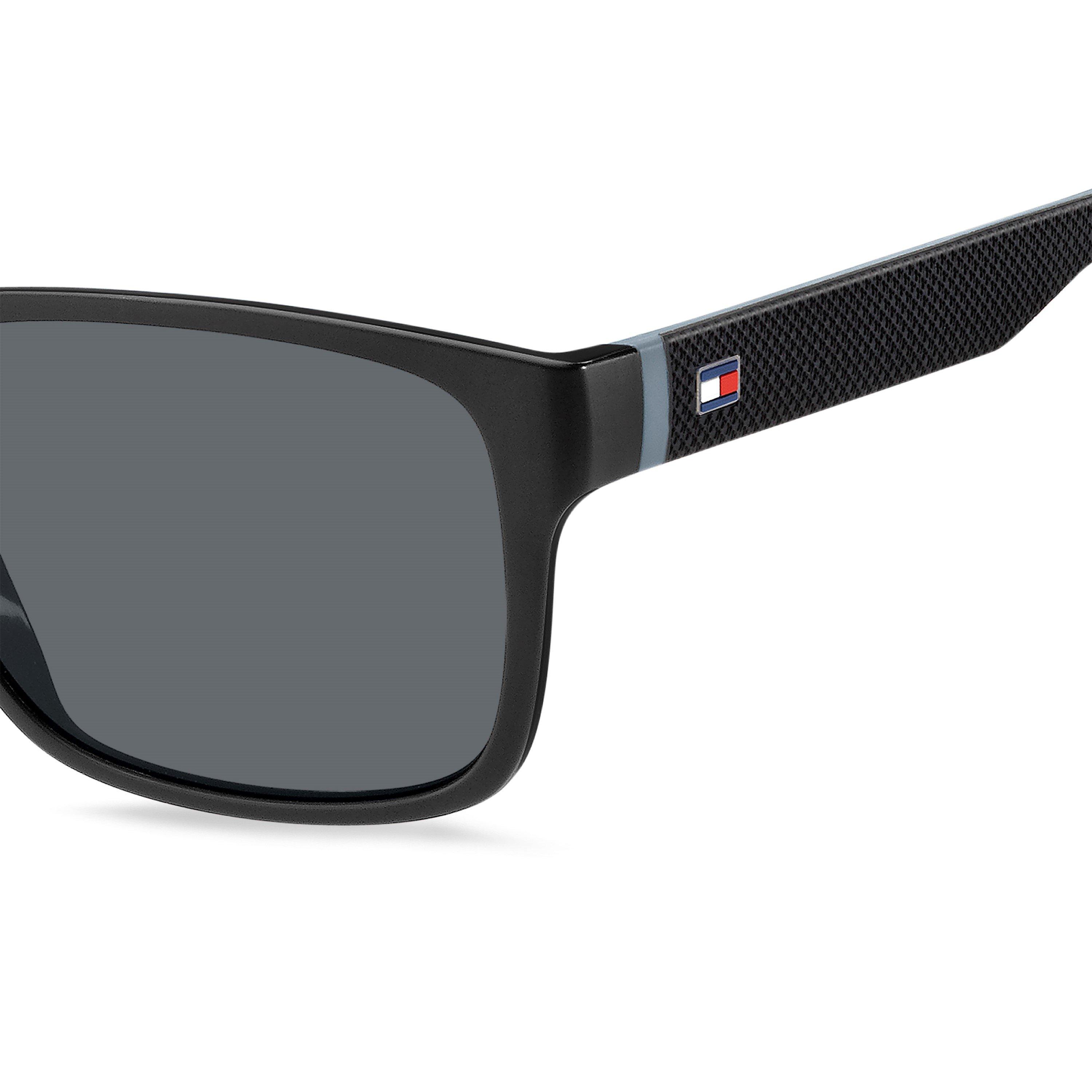 Schwarz Grau - Tommy Hilfiger - Men's Rectangle Sunglasses - 3