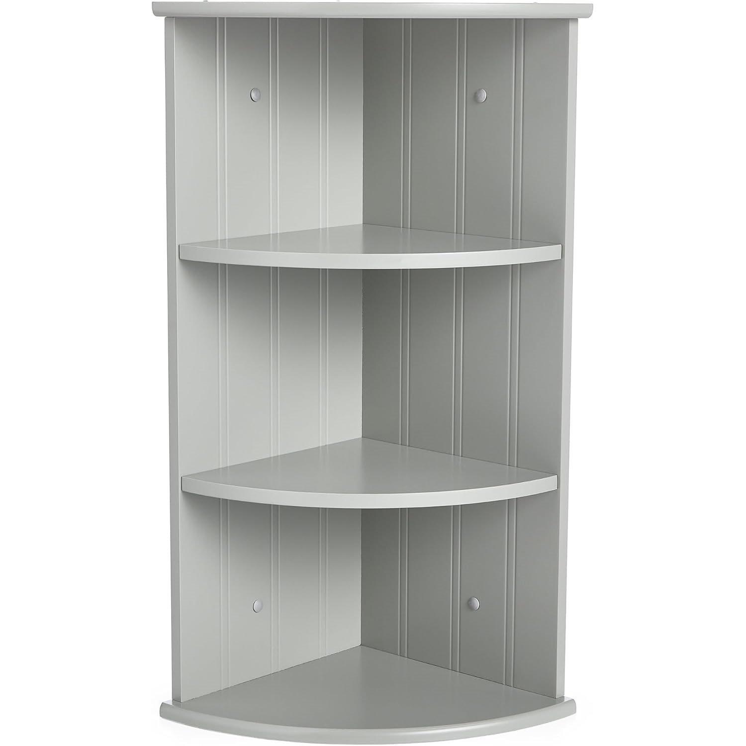 Grey - VonHaus - VonHaus Grey Corner Shelf - Shrewsbury Range - 8