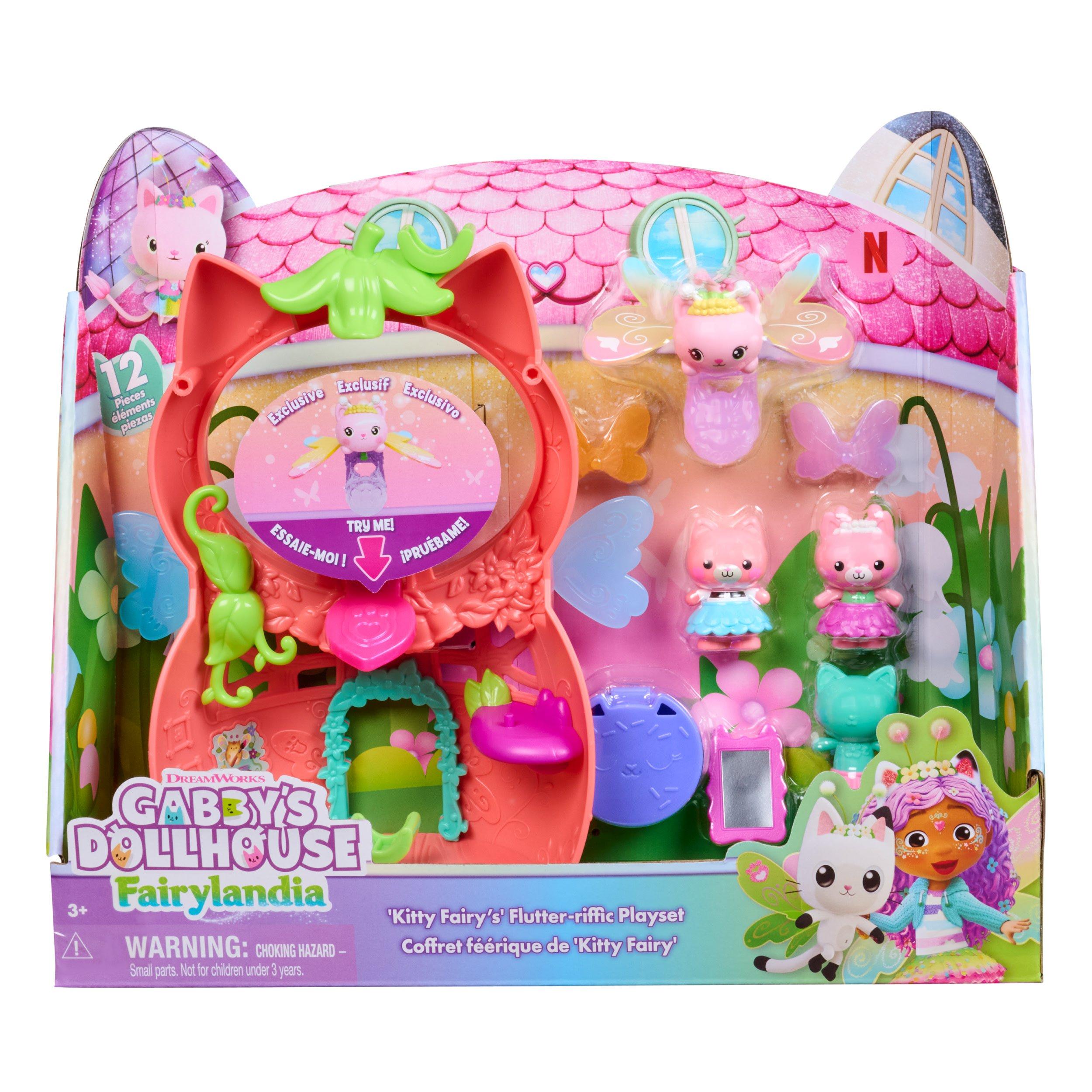 Gabbys Dollhouse Gabbys Dollhouse Kitty Fairy’s Flutter-riffic Playset