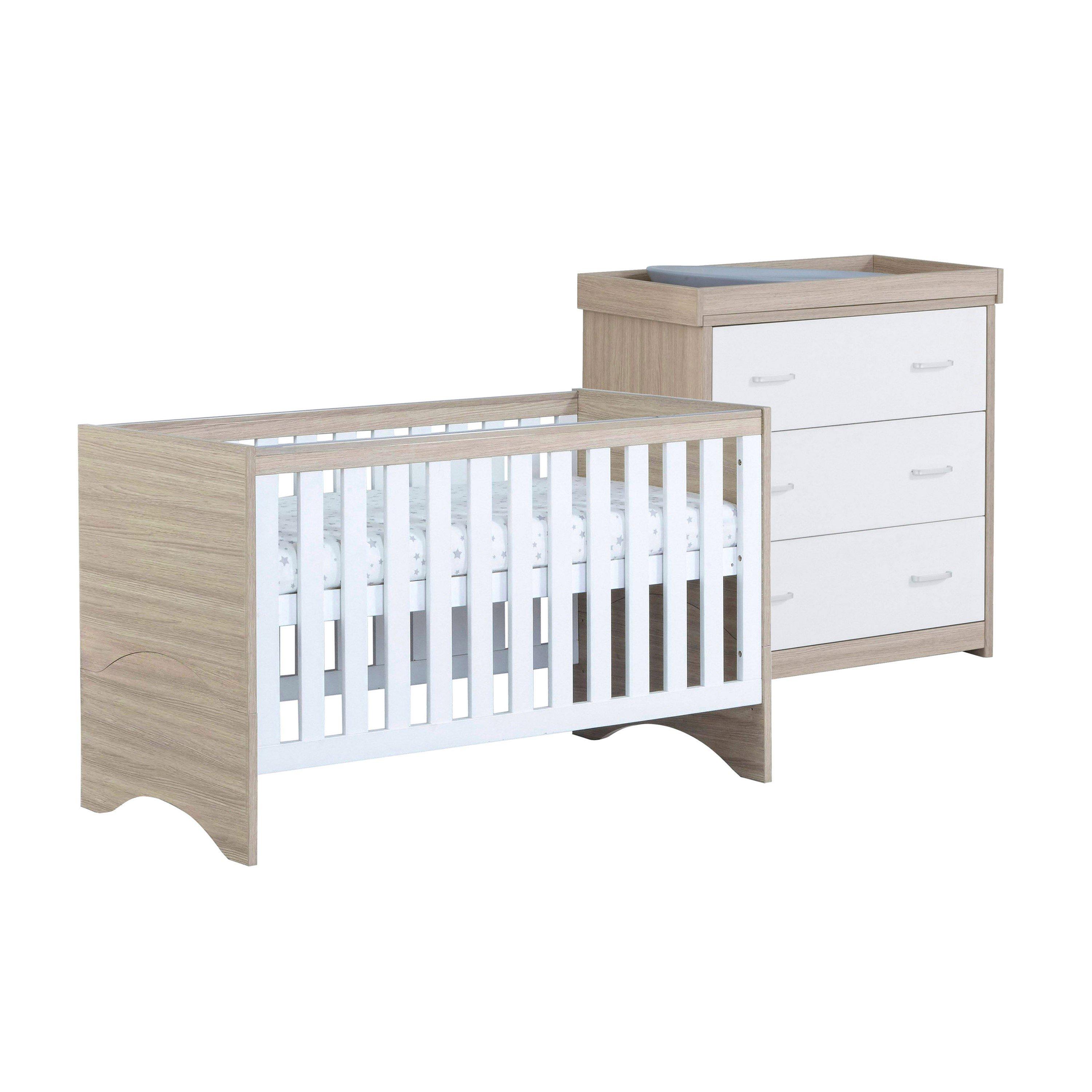 White Oak - Babymore - Babymore Veni White Oak Room Set 2 PC - 1
