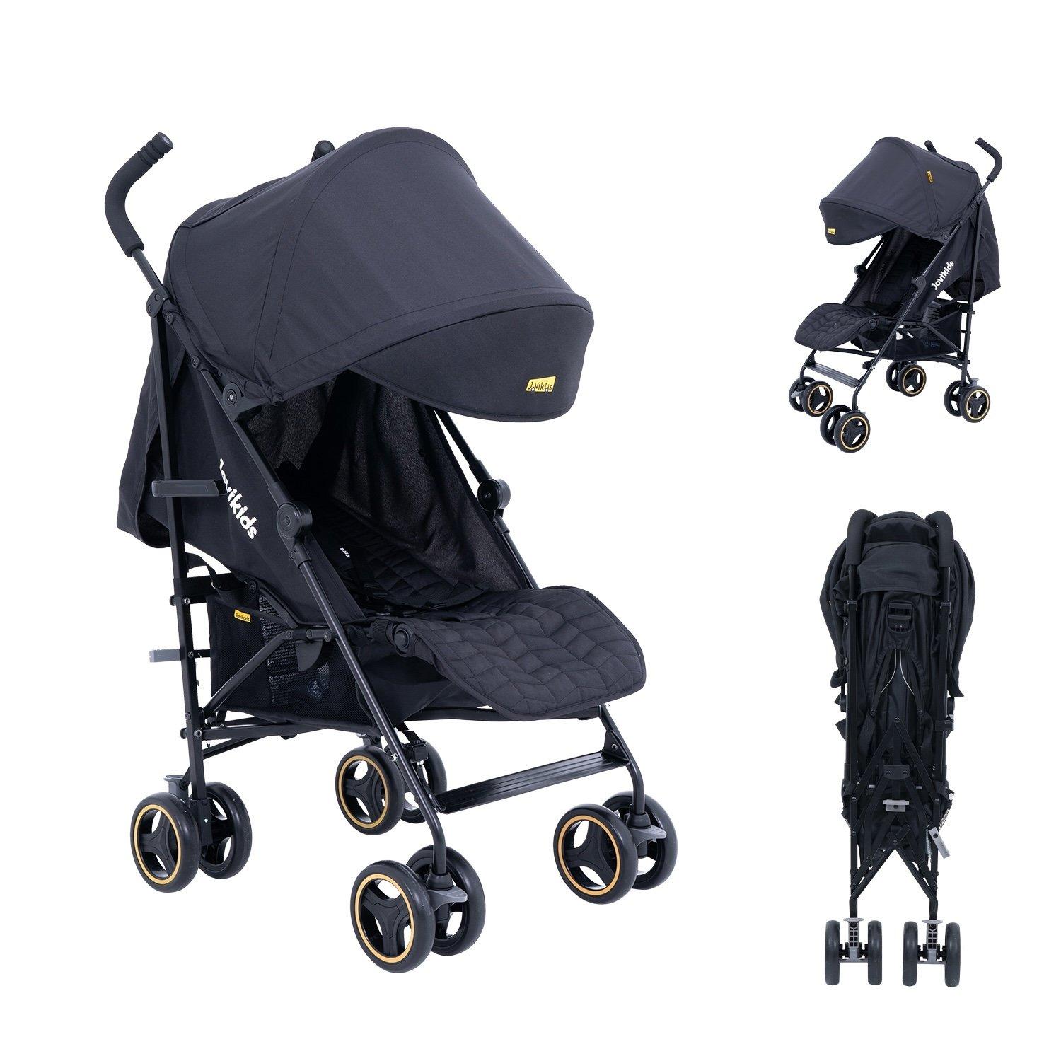 Black - JoviKids - JoviKids Ezra Stroller - Black - 1