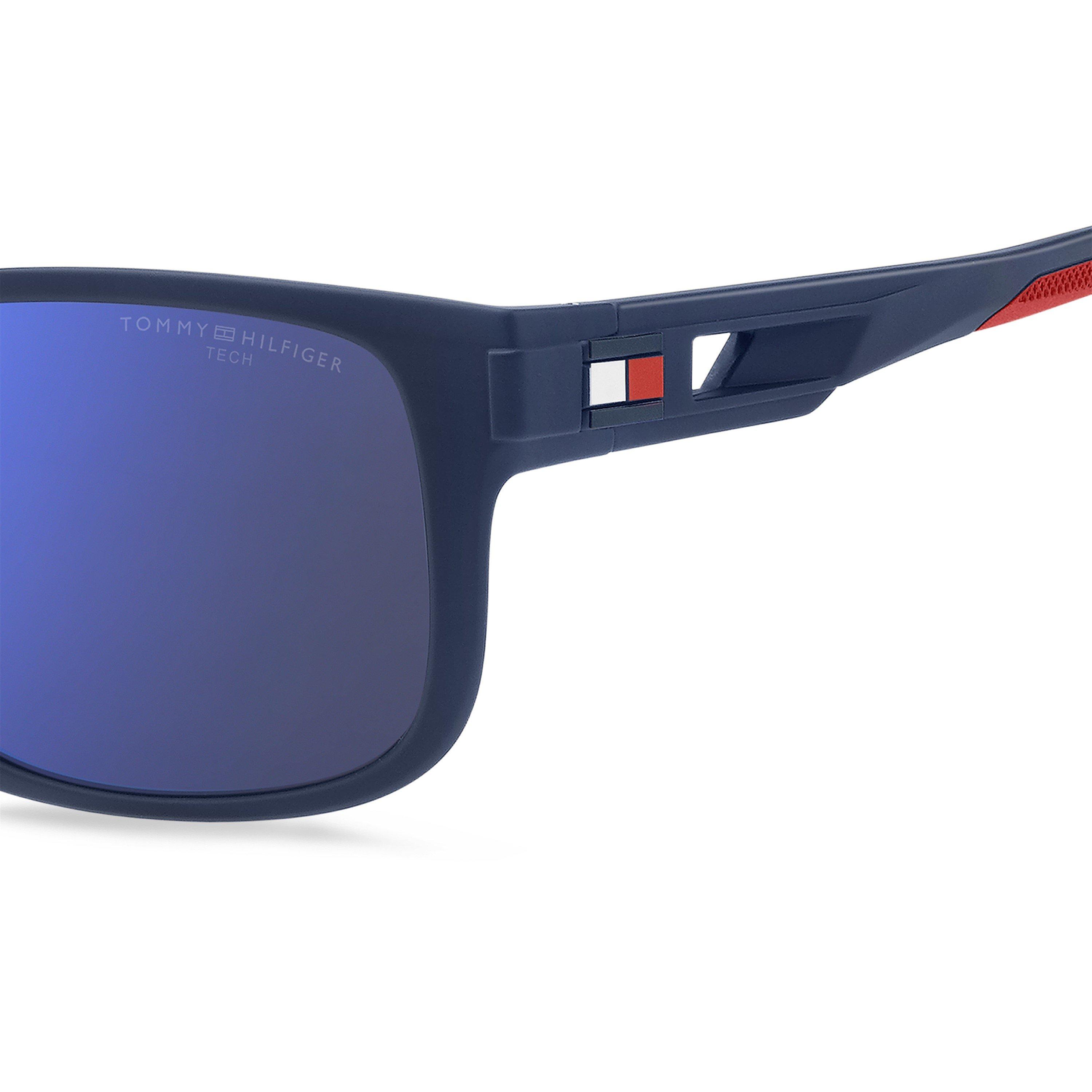 Mattblau - Tommy Hilfiger - Men's Rectangle Sunglasses - 4