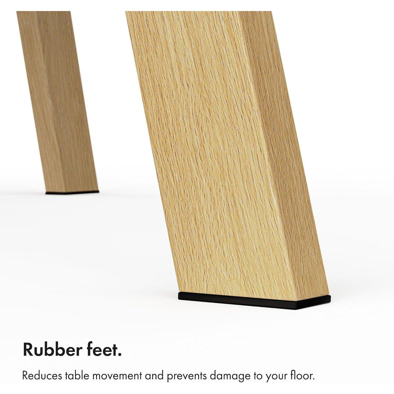 Brown - VonHaus - Spinningfield Dining Table - 6 Seater Table - 7