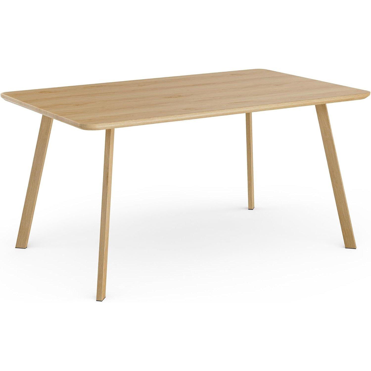 Brown - VonHaus - Spinningfield Dining Table - 6 Seater Table - 8