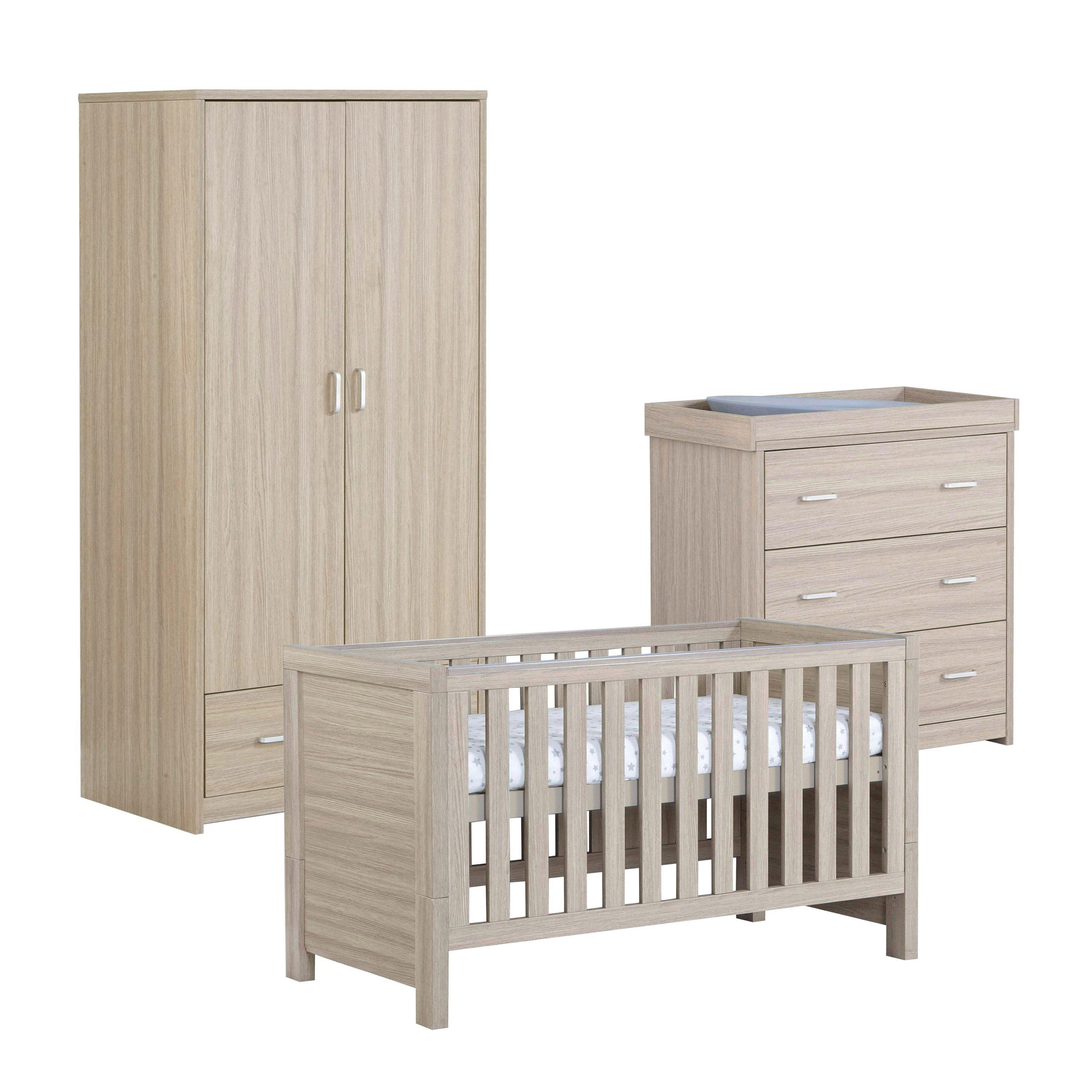 Babymore Babymore Luno Oak 3 Pc Room Set