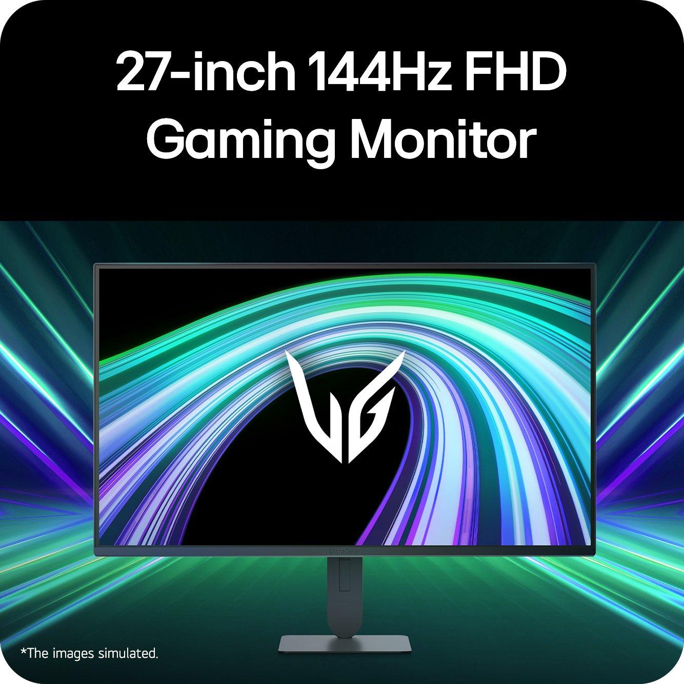 Black - LG - LG UltraGear G4 27G414B-B 27-inch Full HD 144Hz Gaming Monitor - 2